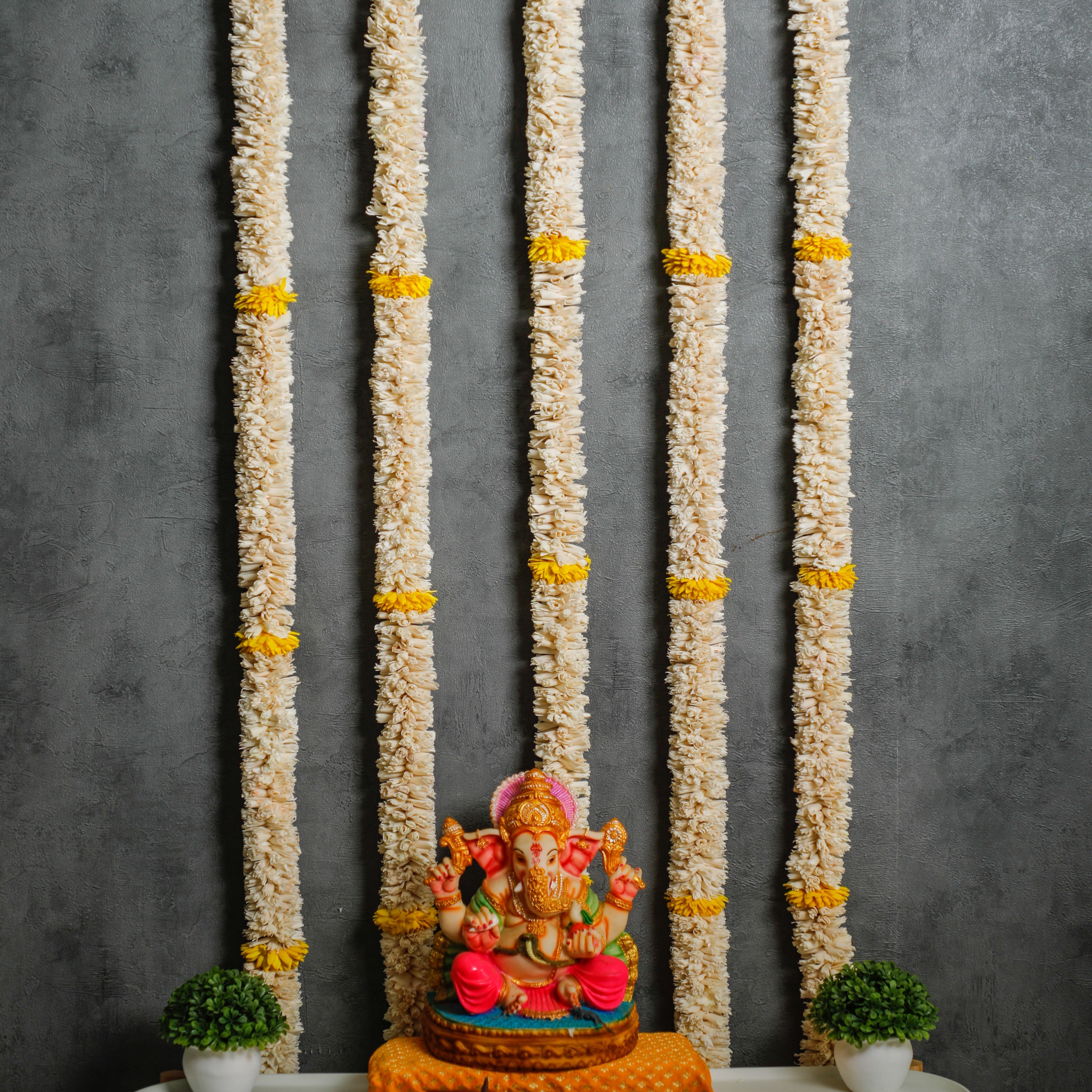 Shola garlands are perfect for adorning pooja rooms