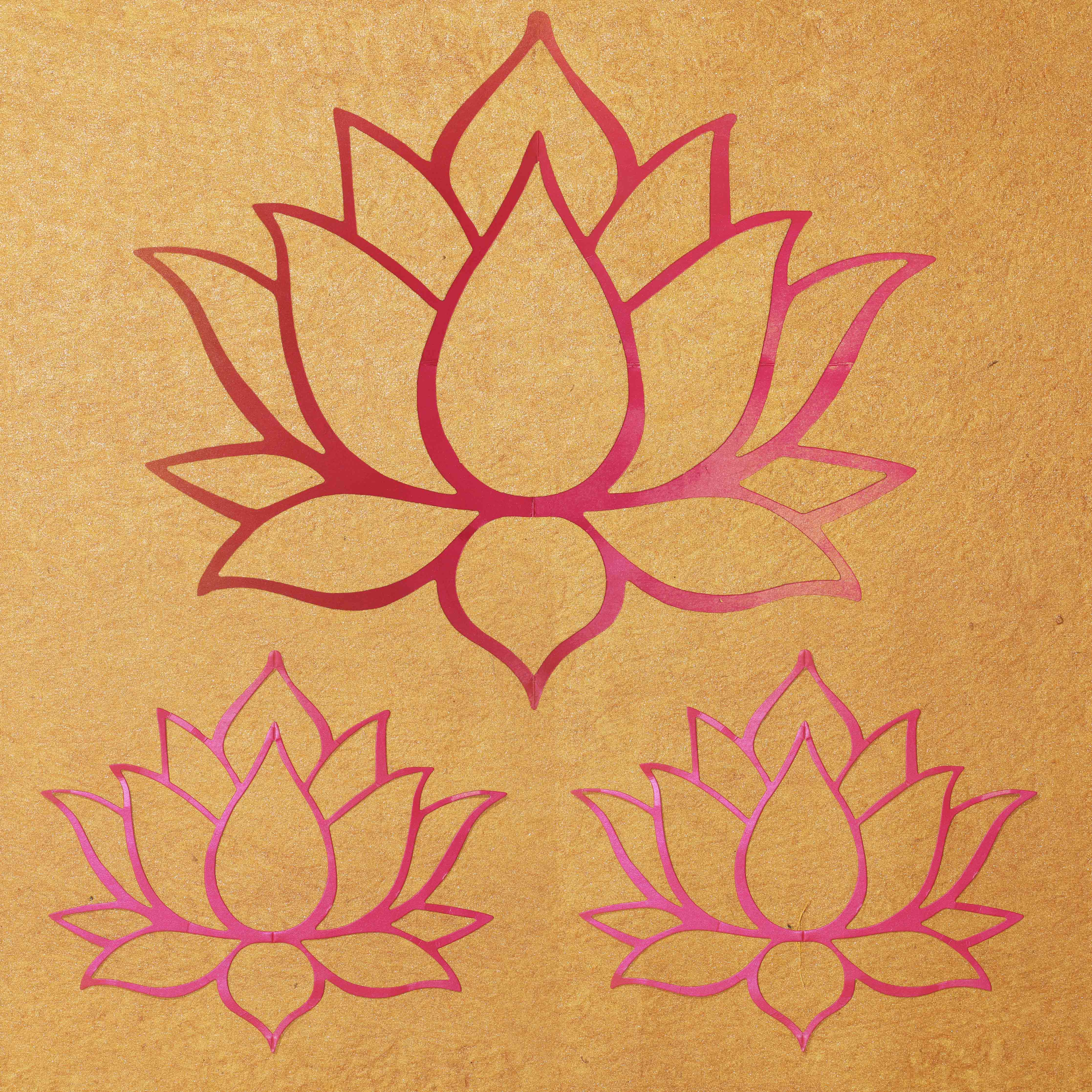 Indian Decoration Lotus Cutouts for Pooja and Wedding