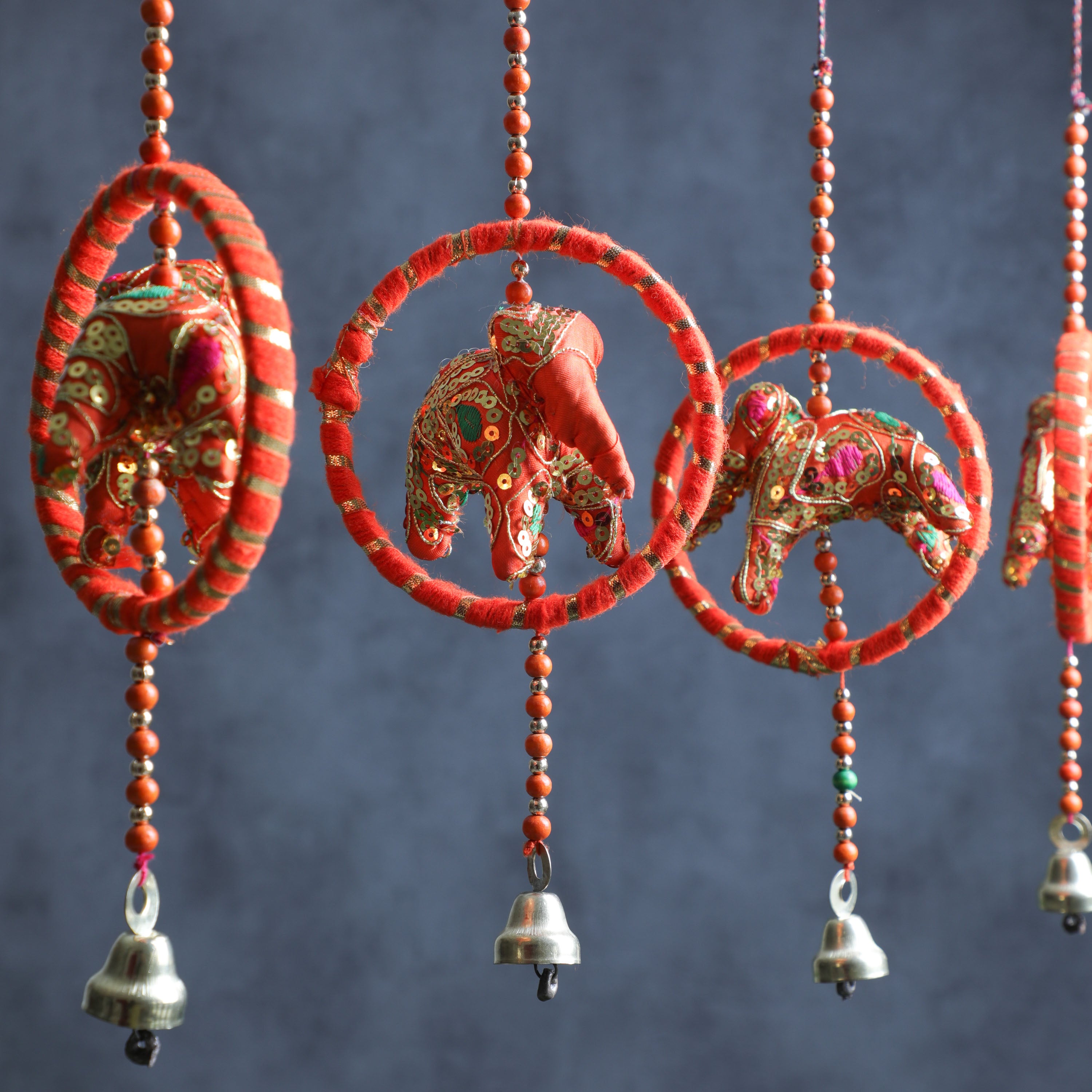 elephant hanging tassels