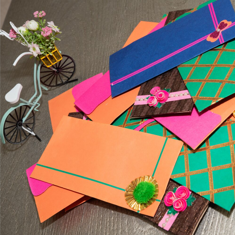 Handmade Paper Envelopes for Weddings and Reception