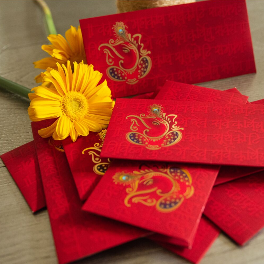 Traditional Red Return Gifting Envelopes