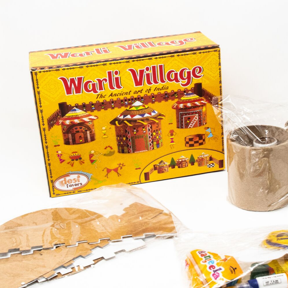 Kids Pretend Play Warli Art for Kids - Make a Village