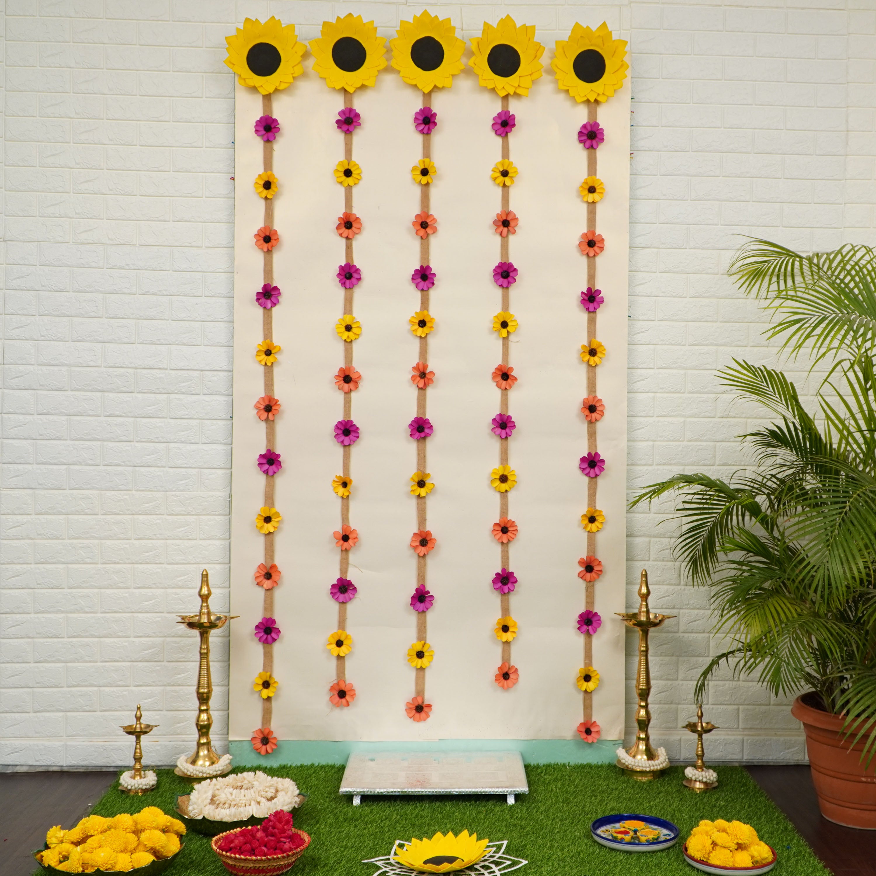 Foam Sunflower Backdrop Decor Kit online in the USA