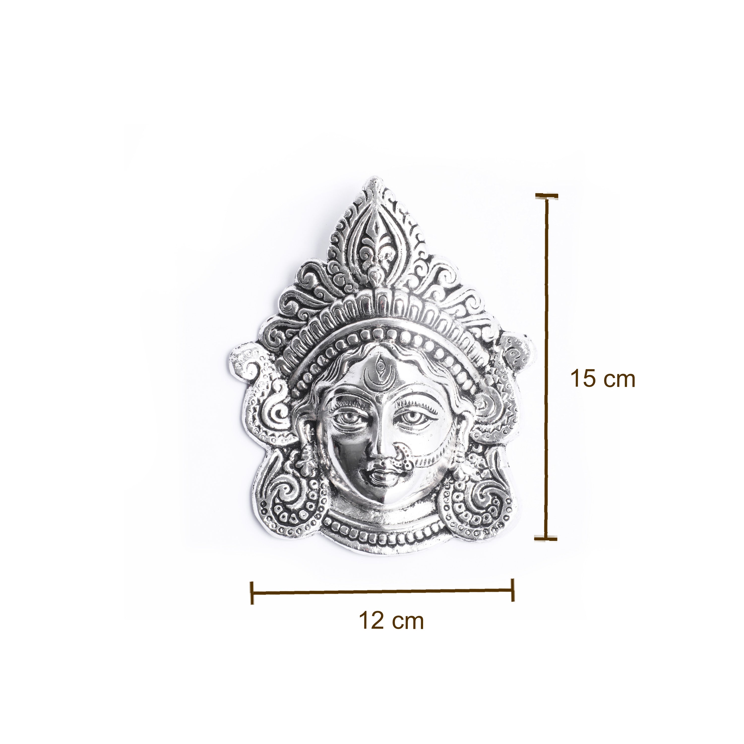 Goddess Durga Maa face metal hanging for home in the USA