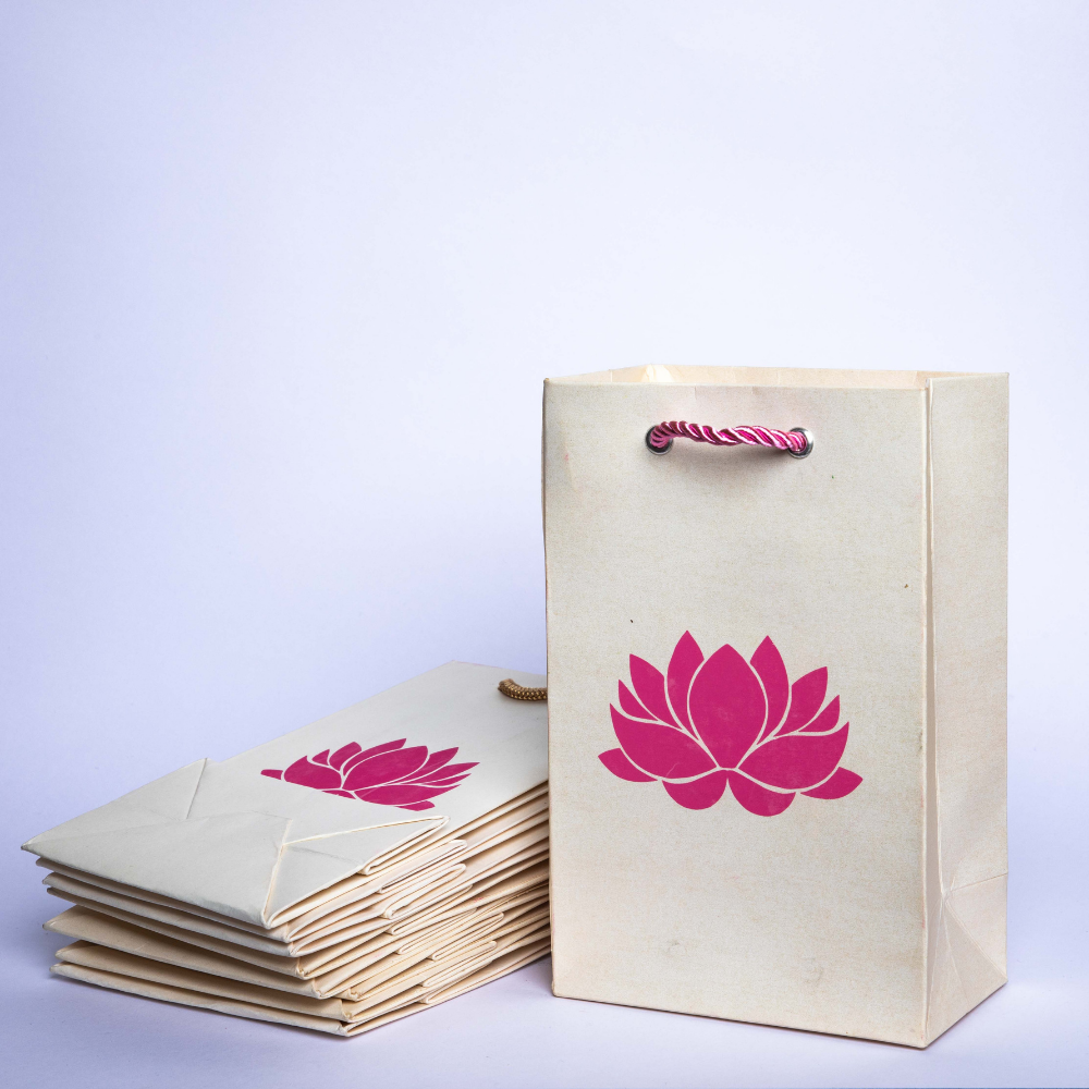 Paper Lotus Bags for Return Gifting