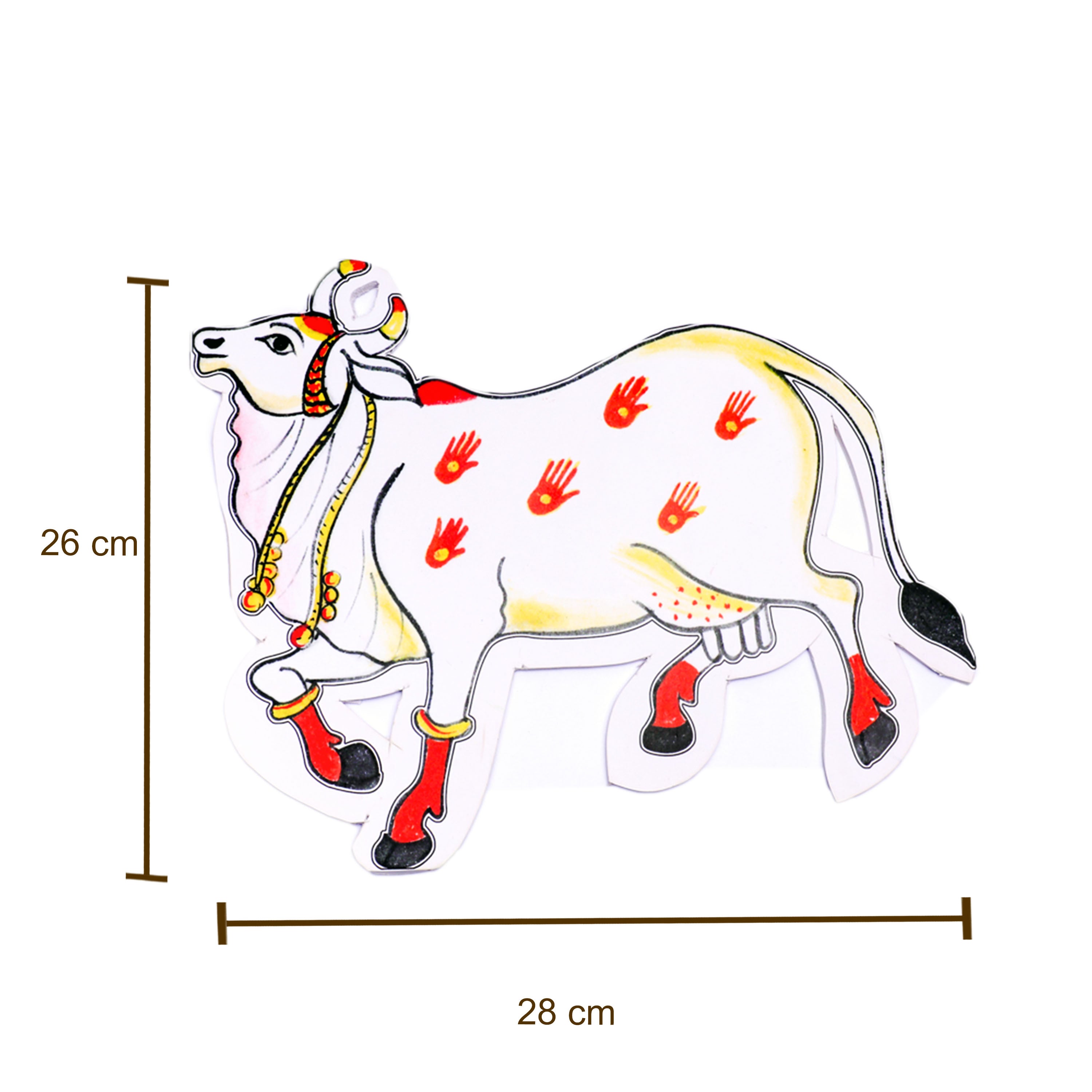 Big size Kamdhenu cow cutouts for background decor