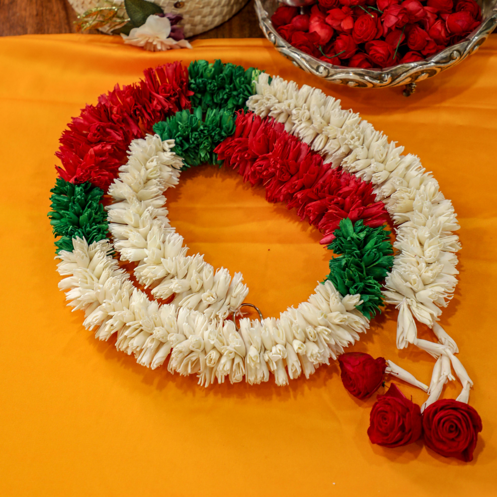lily flower garland for wedding 3 ft Red Lily Garland