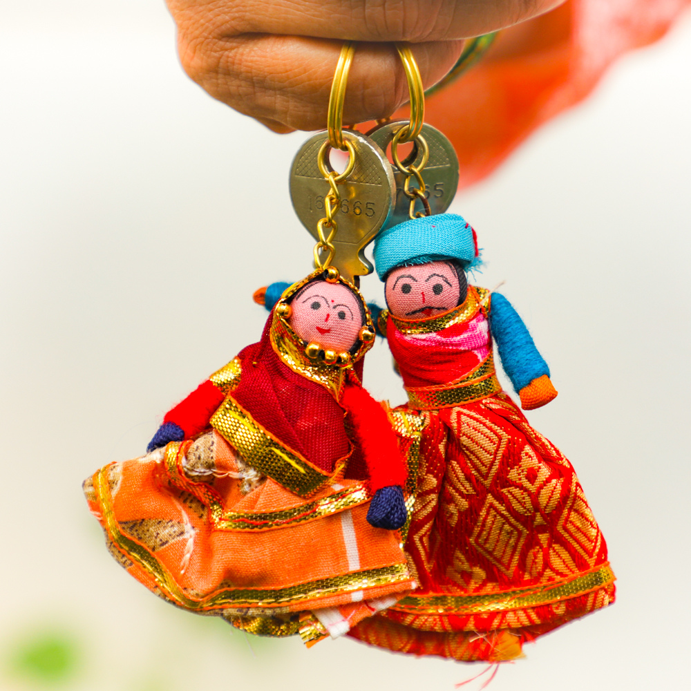 Baby Doll Keychain, Baby Doll Keyring for Girls & Boys - Set of 2,Stylish  Key Ring Gift for Girls,(Multicolor)