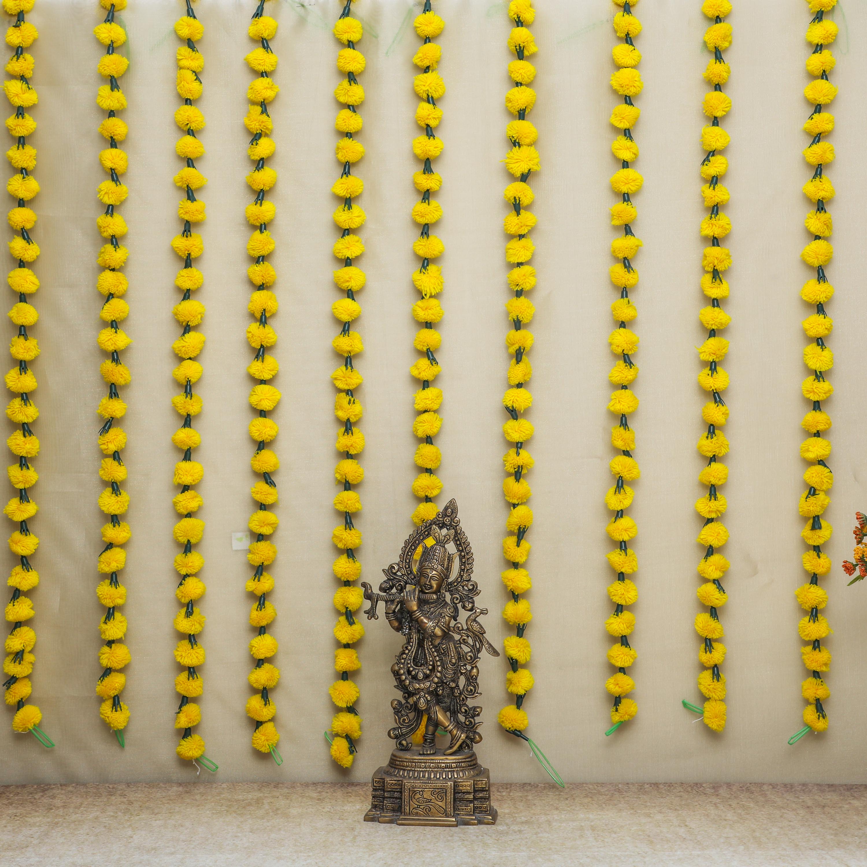 Indian Traditional Decor Garlands made of Pompoms