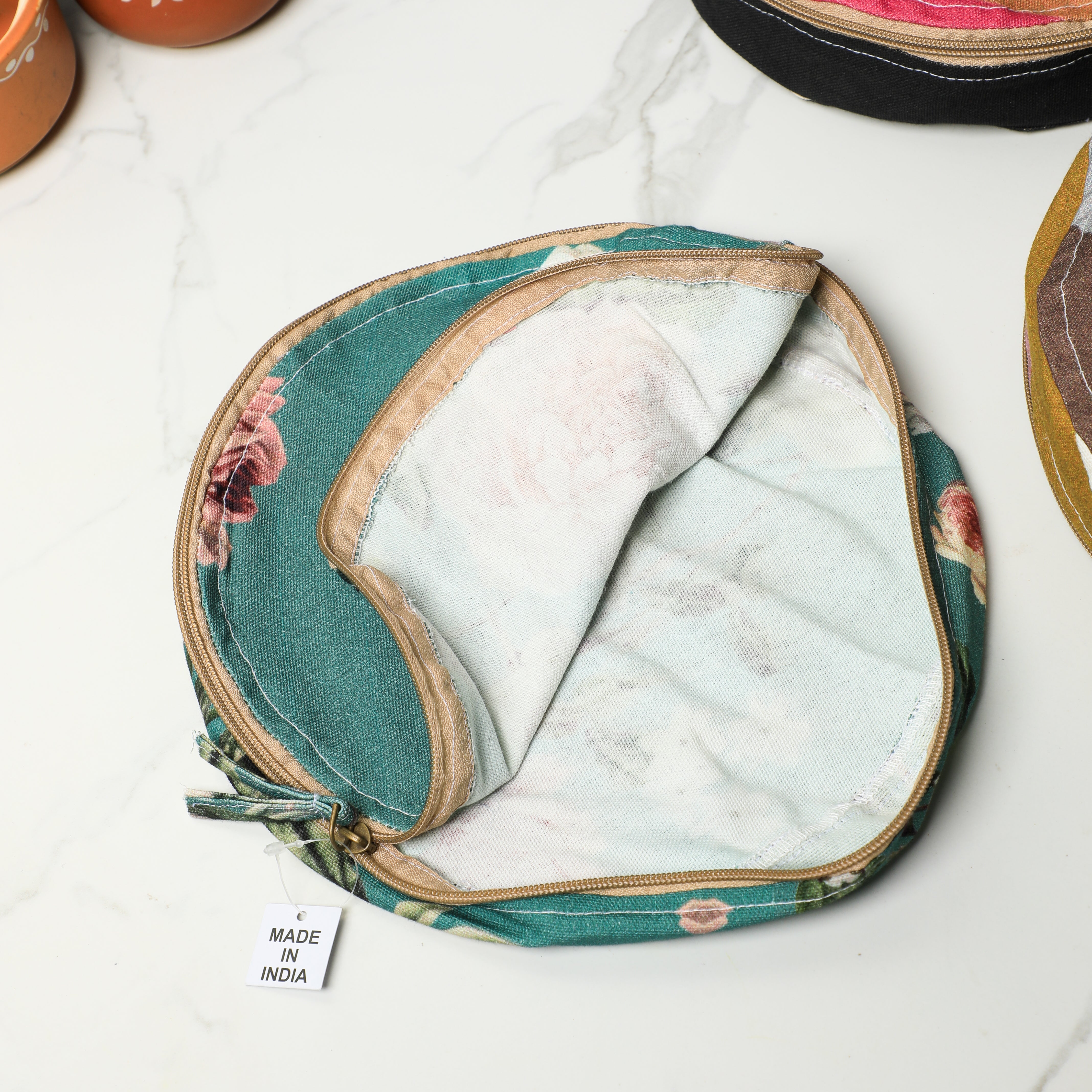 Cotton Cloth Casserole with Zipper