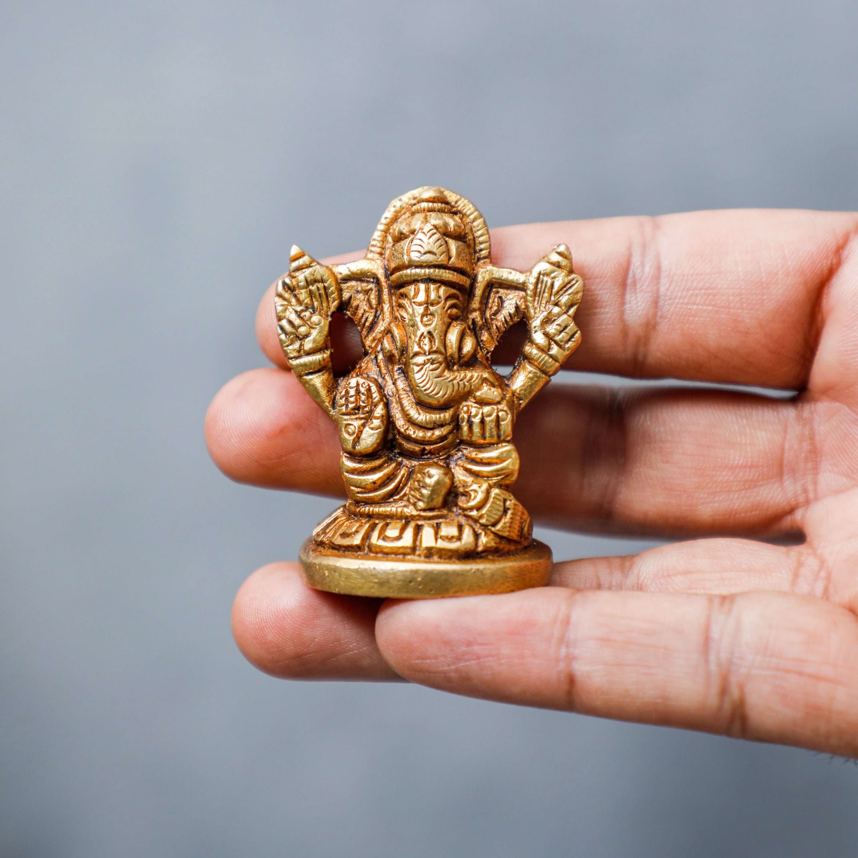 Bring home our Handcrafted Brass Ganapati idols