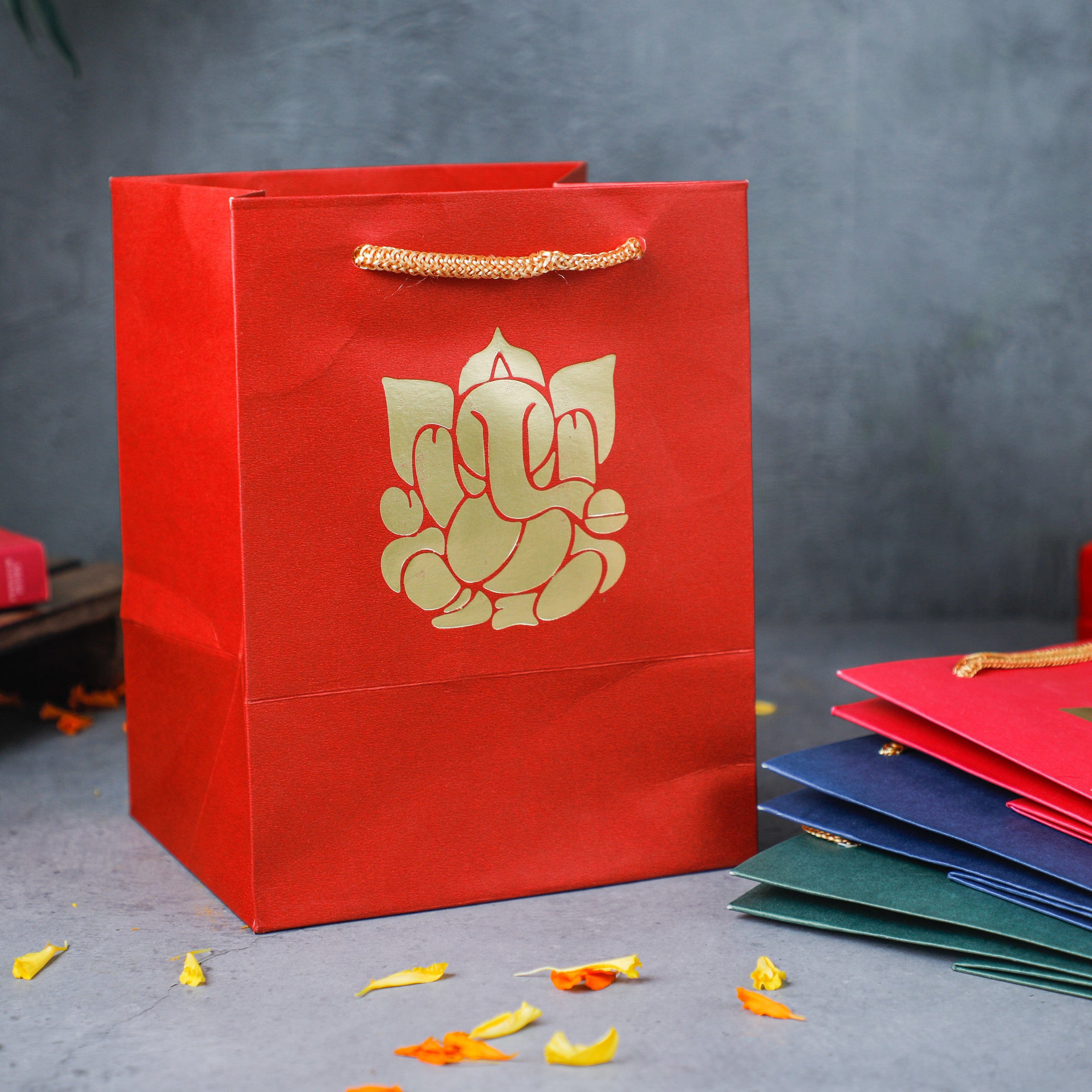 Ganesha printed paper bags