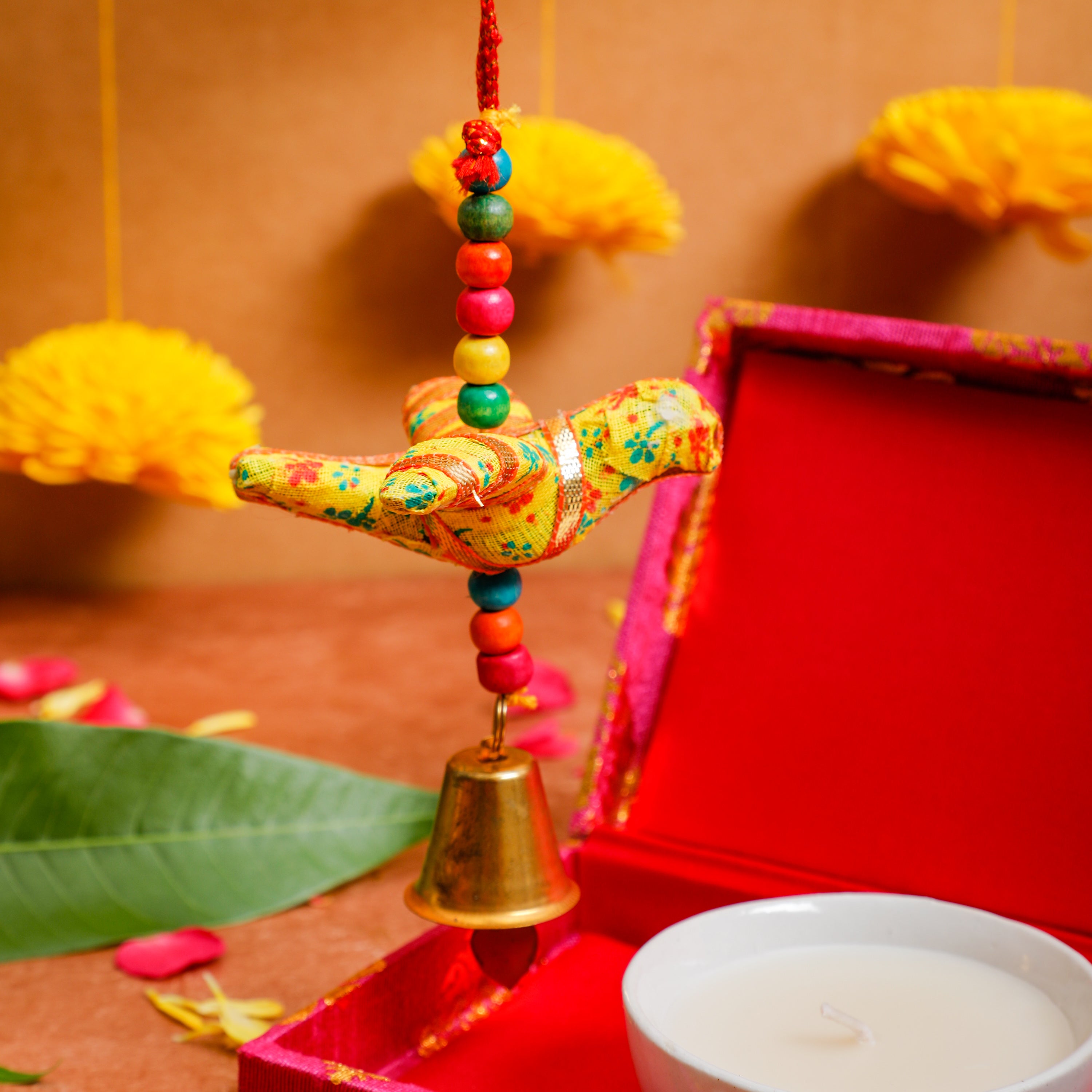 Yellow color Prosperty bird hanging