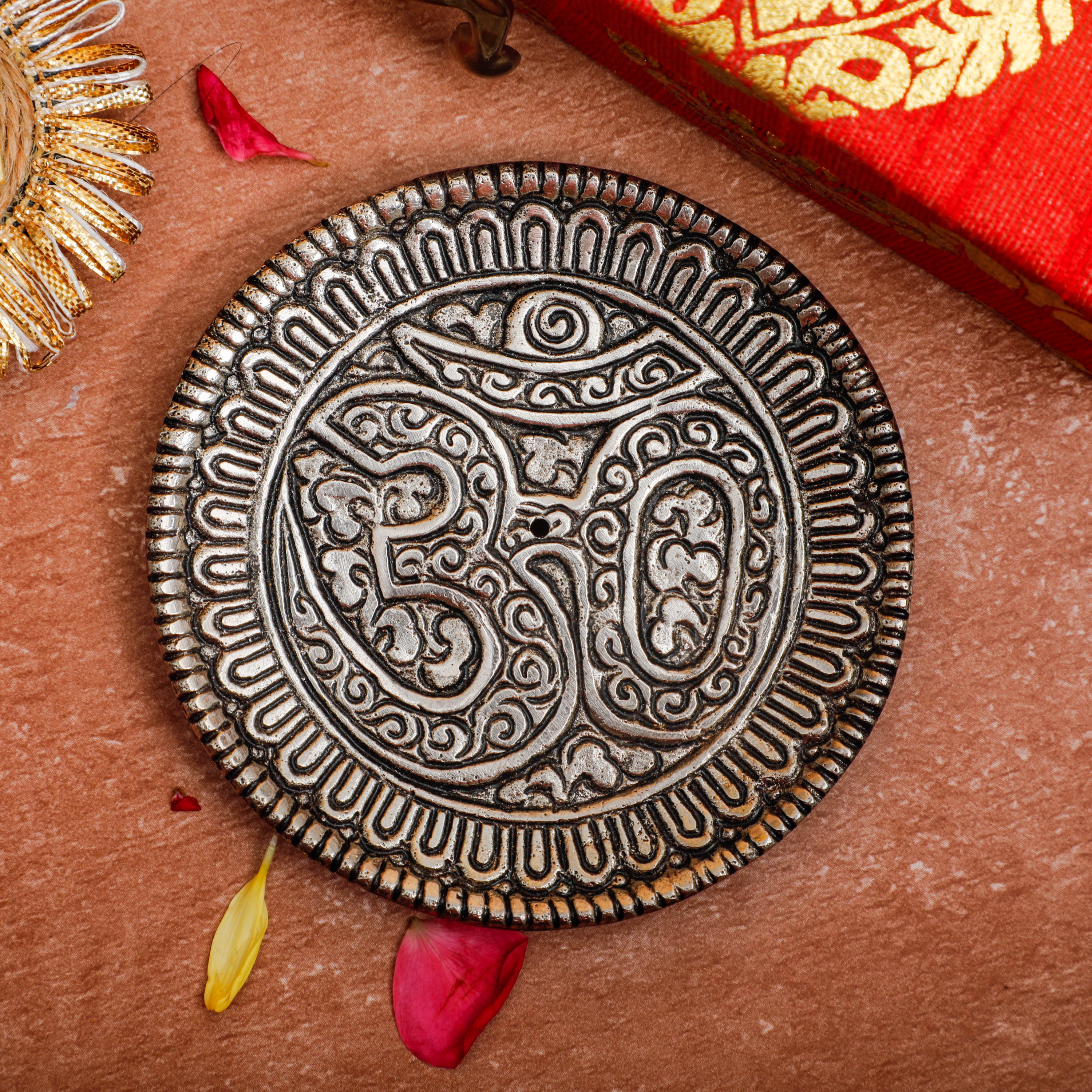 German silver incense stick holder