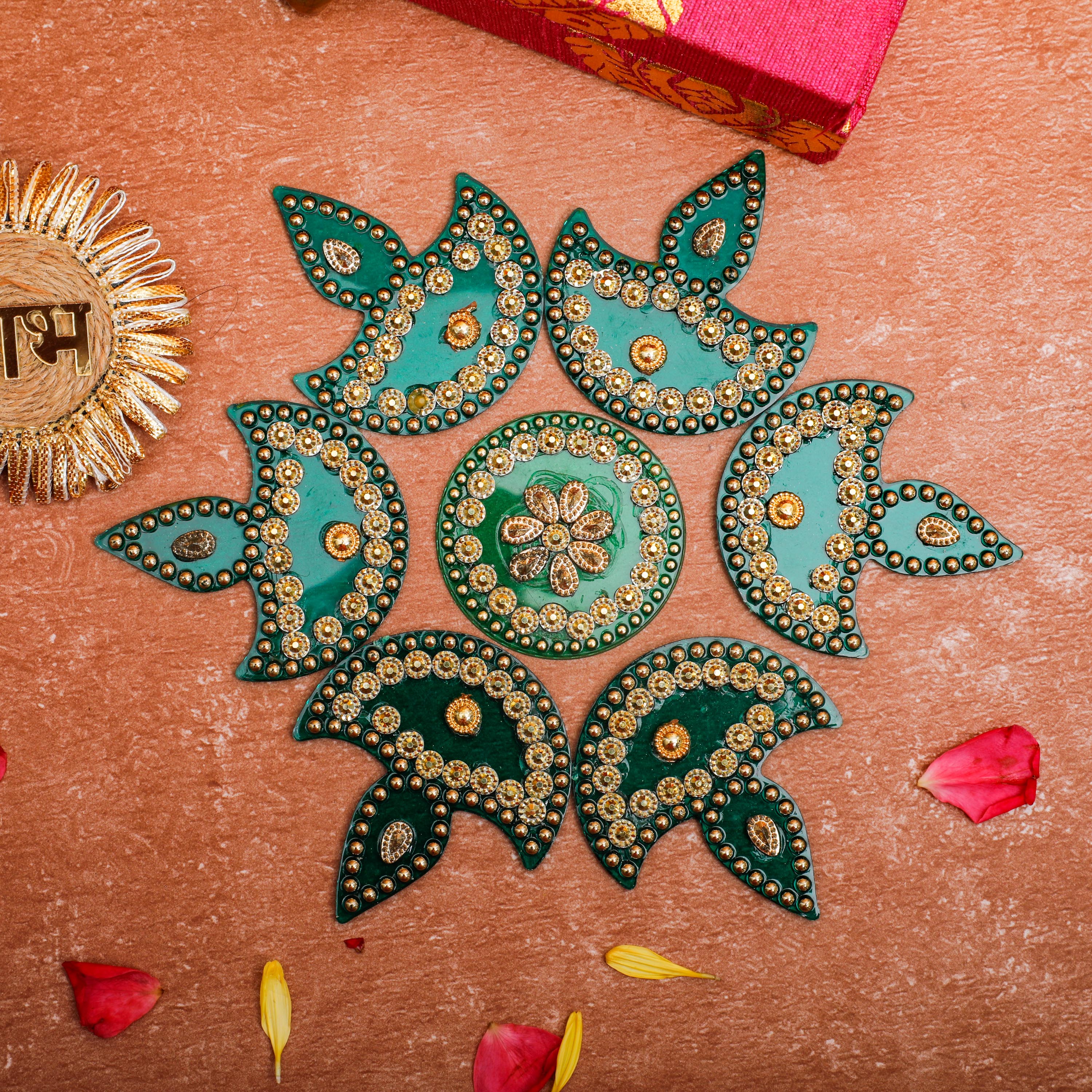 Kundan Acrylic Rangoli