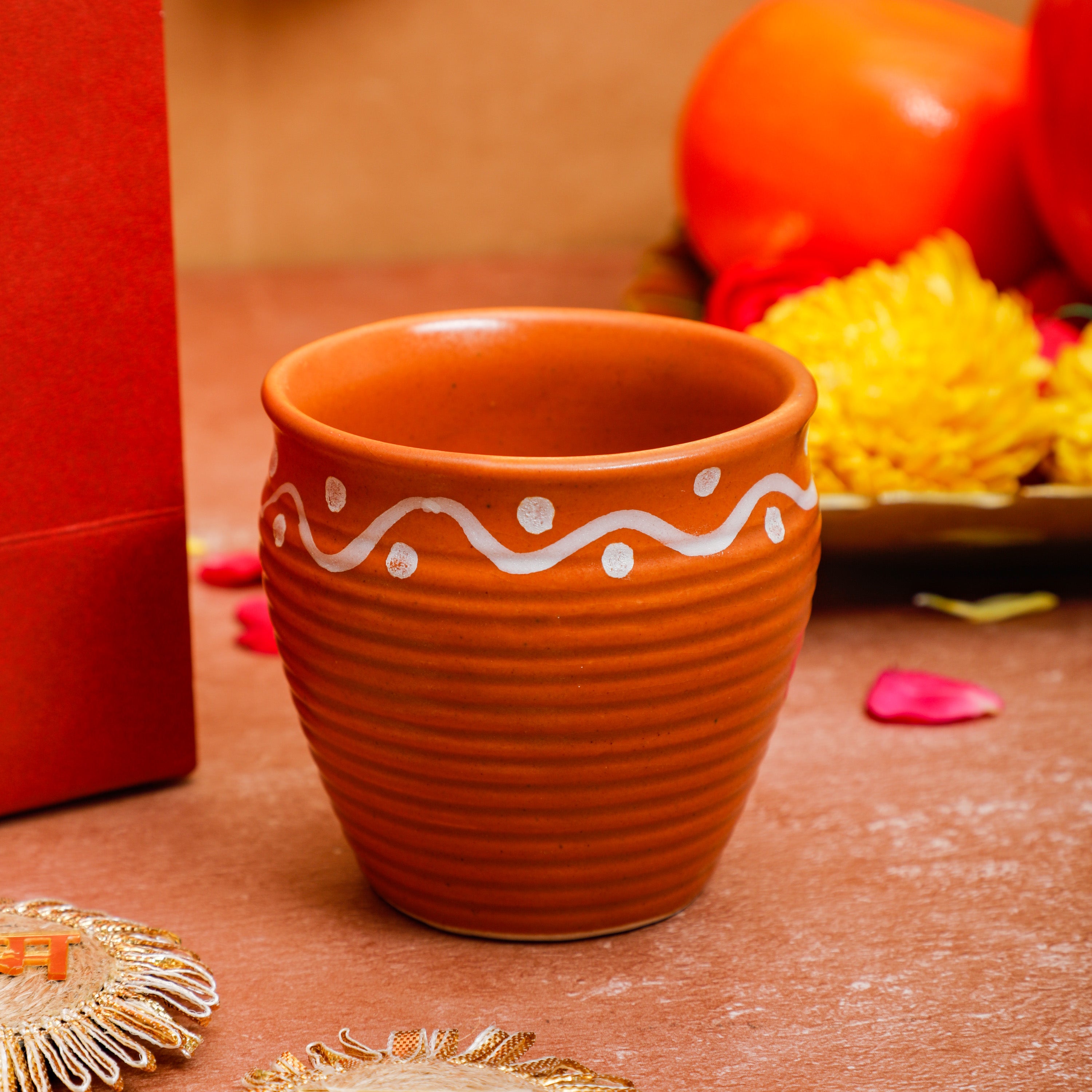 Handpainted Rangoli Ceramic cup