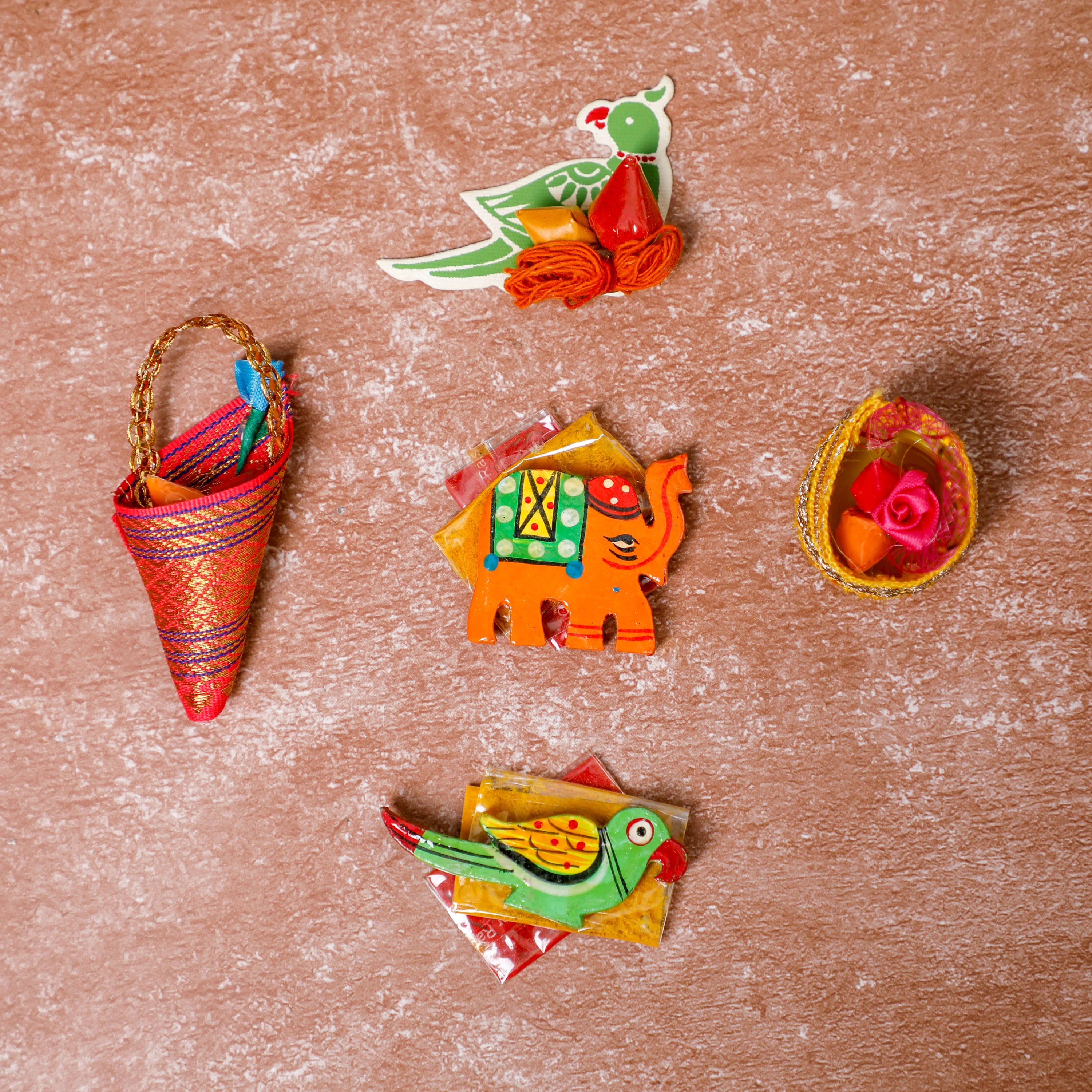 Multi shapes Haldi Kumkum items