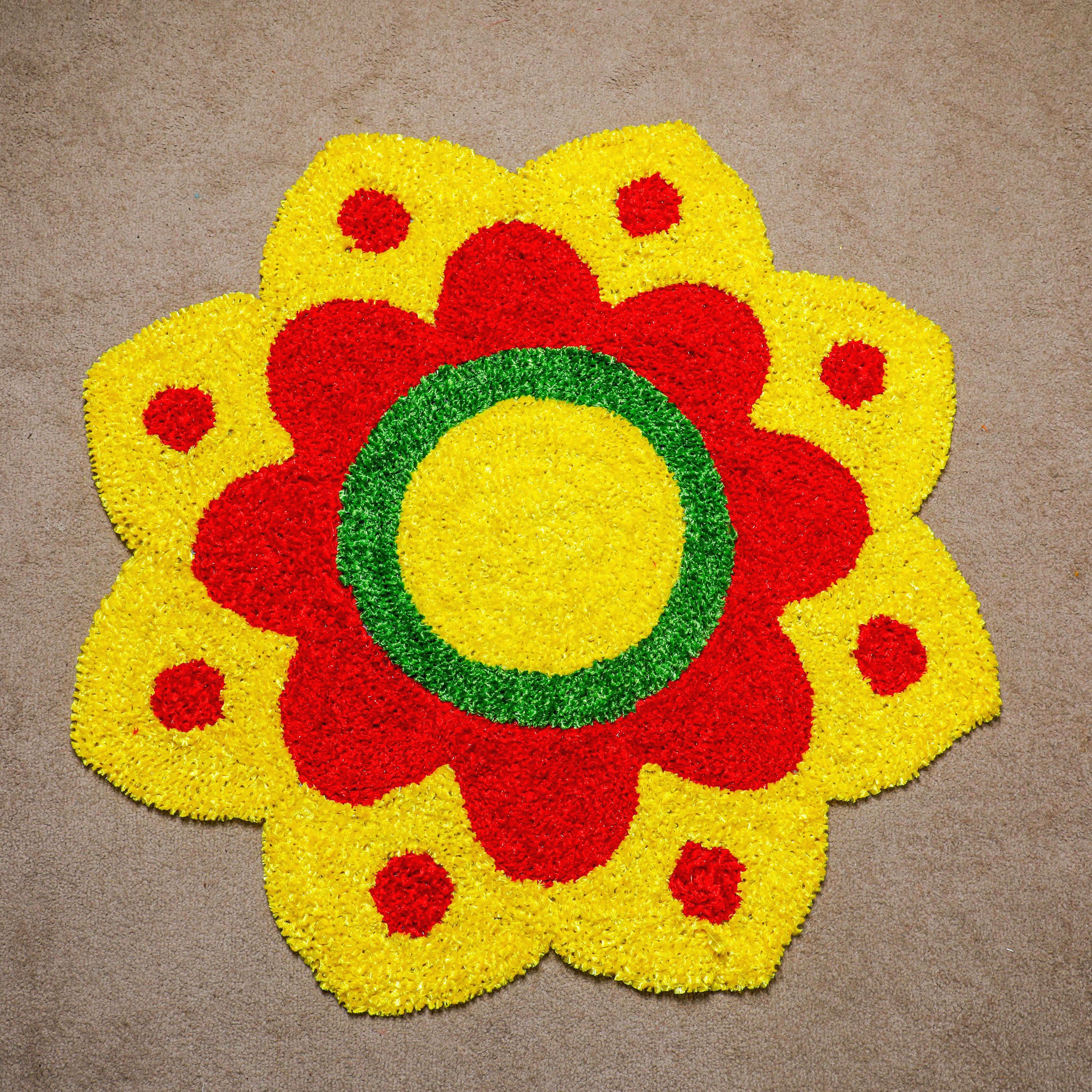 Resham Cotton Rangoli mat for Diwali