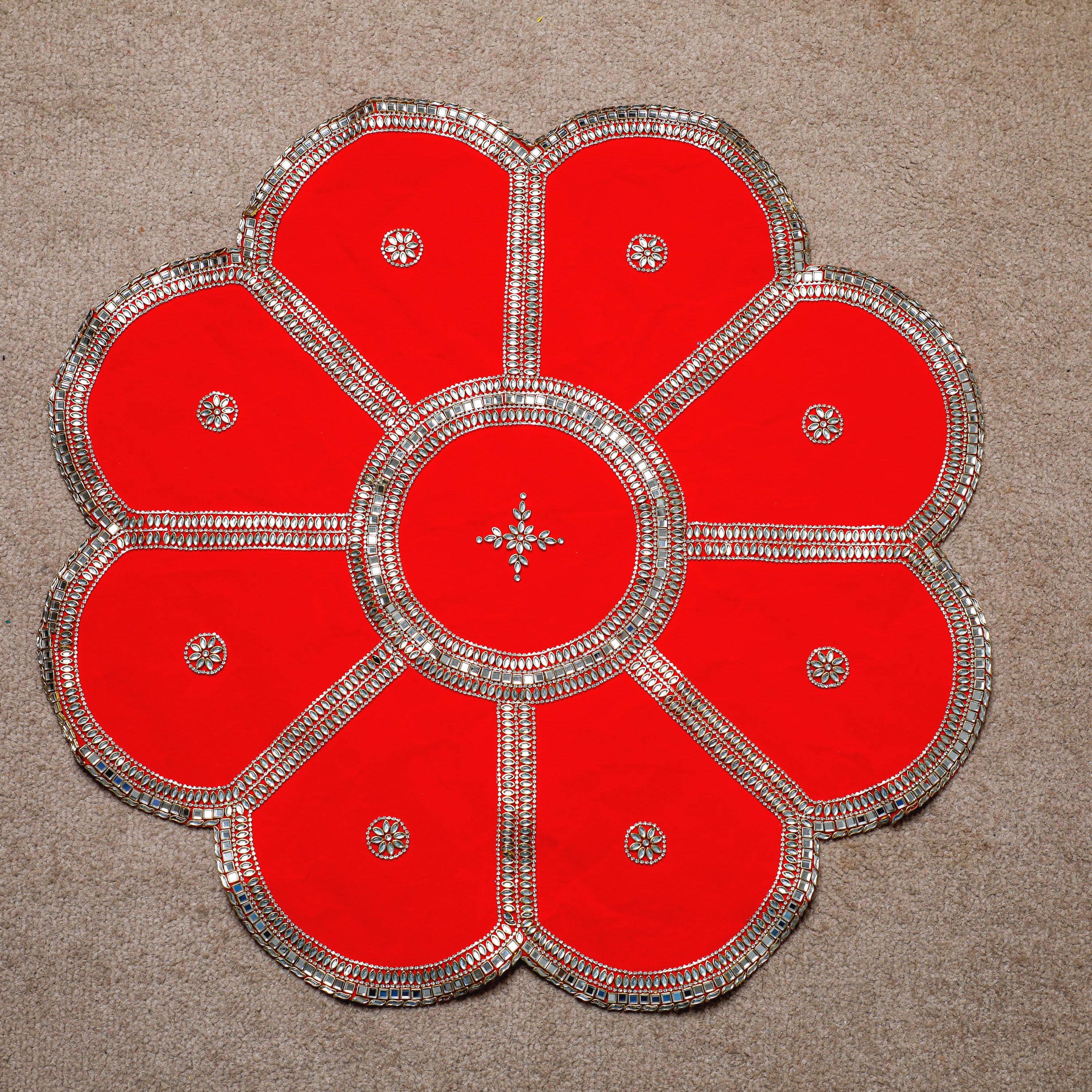 Fabric Rangoli Mat