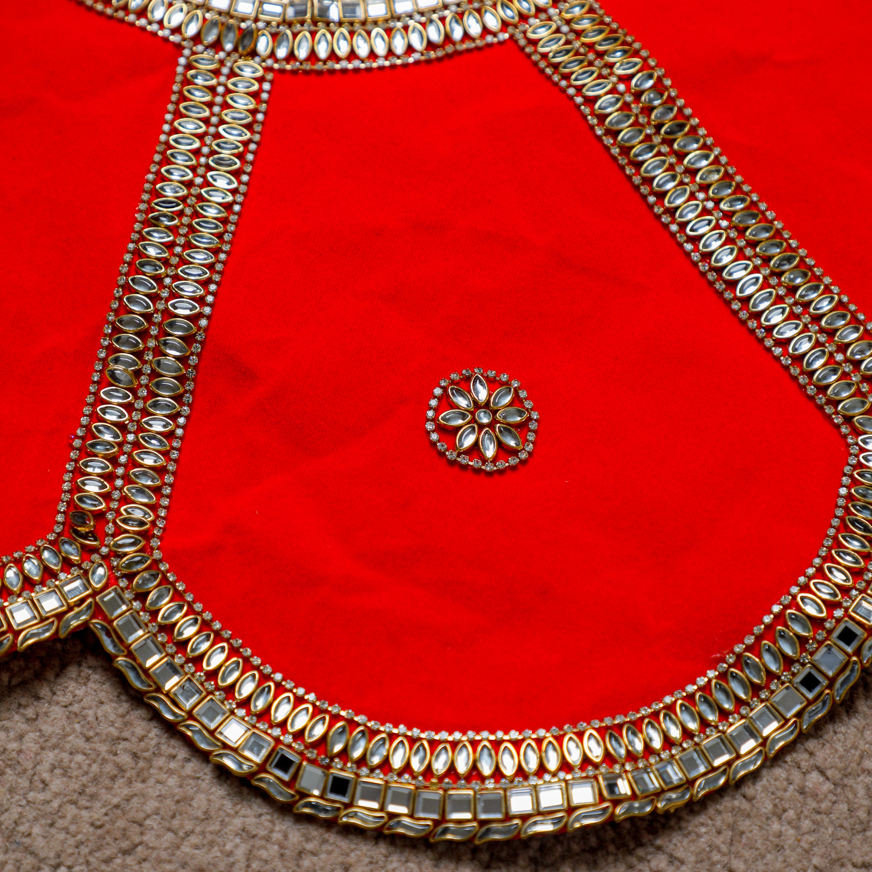 Crafted from artificial beads, fabric stones