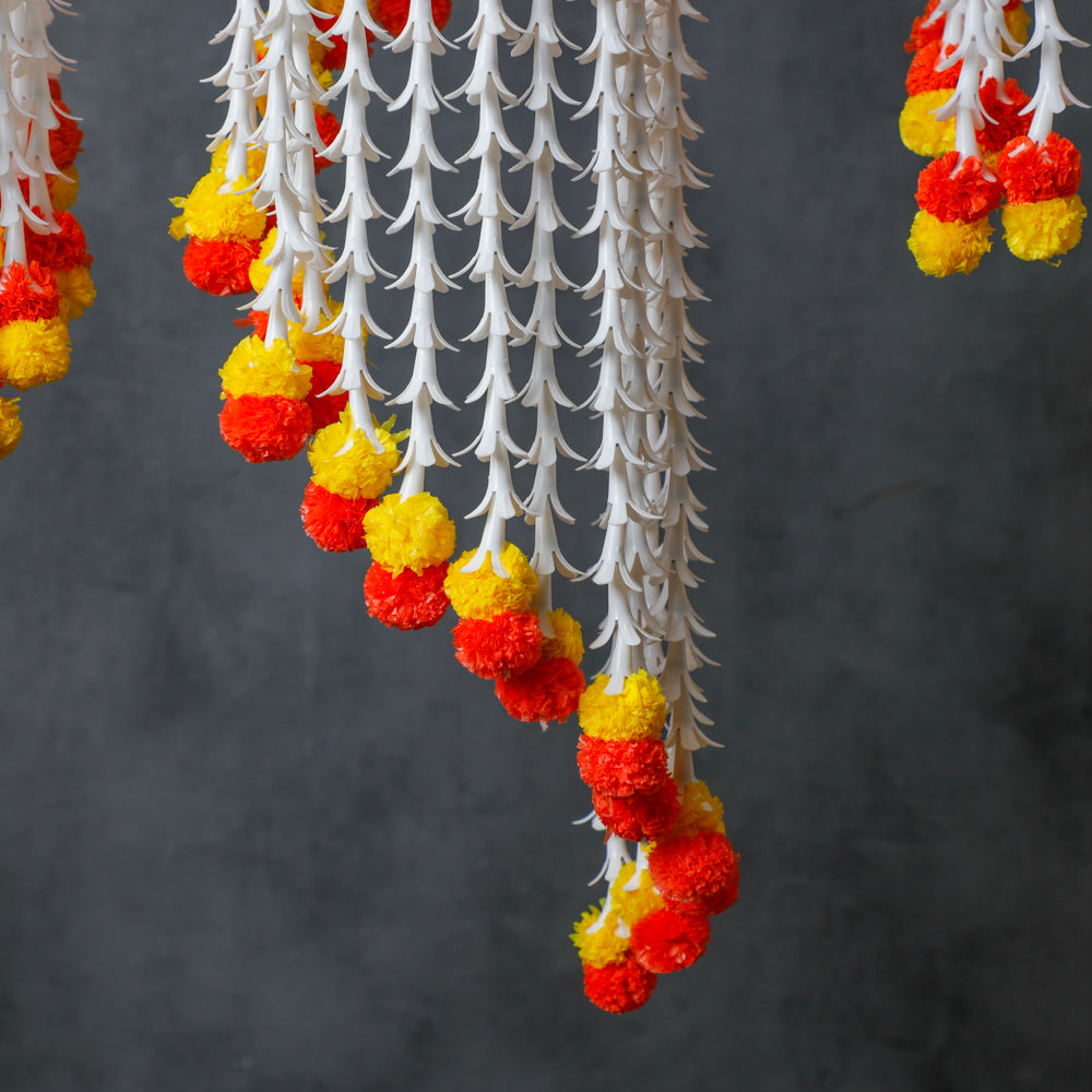 Perfect for adorning homes, temples, or special events, it offers a convenient way to add charm to any space