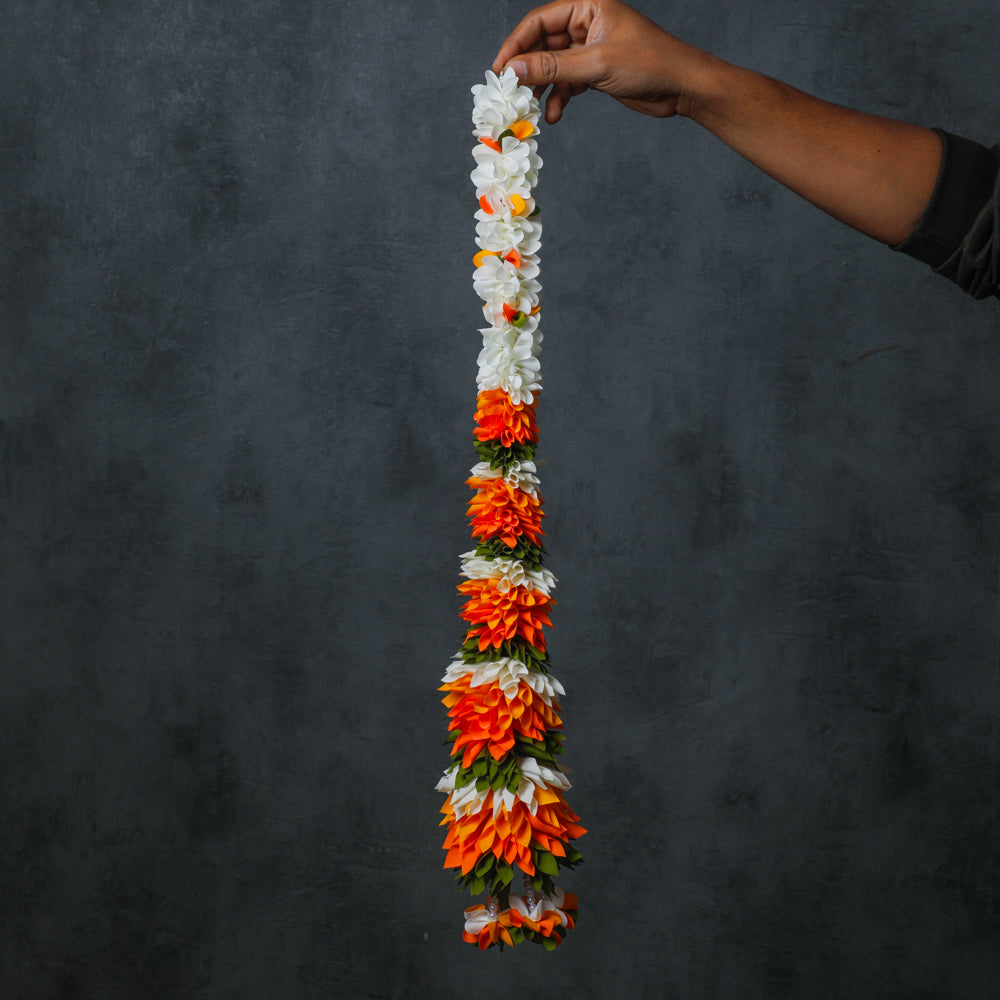 Handcrafted garlands stitched by women artisans.