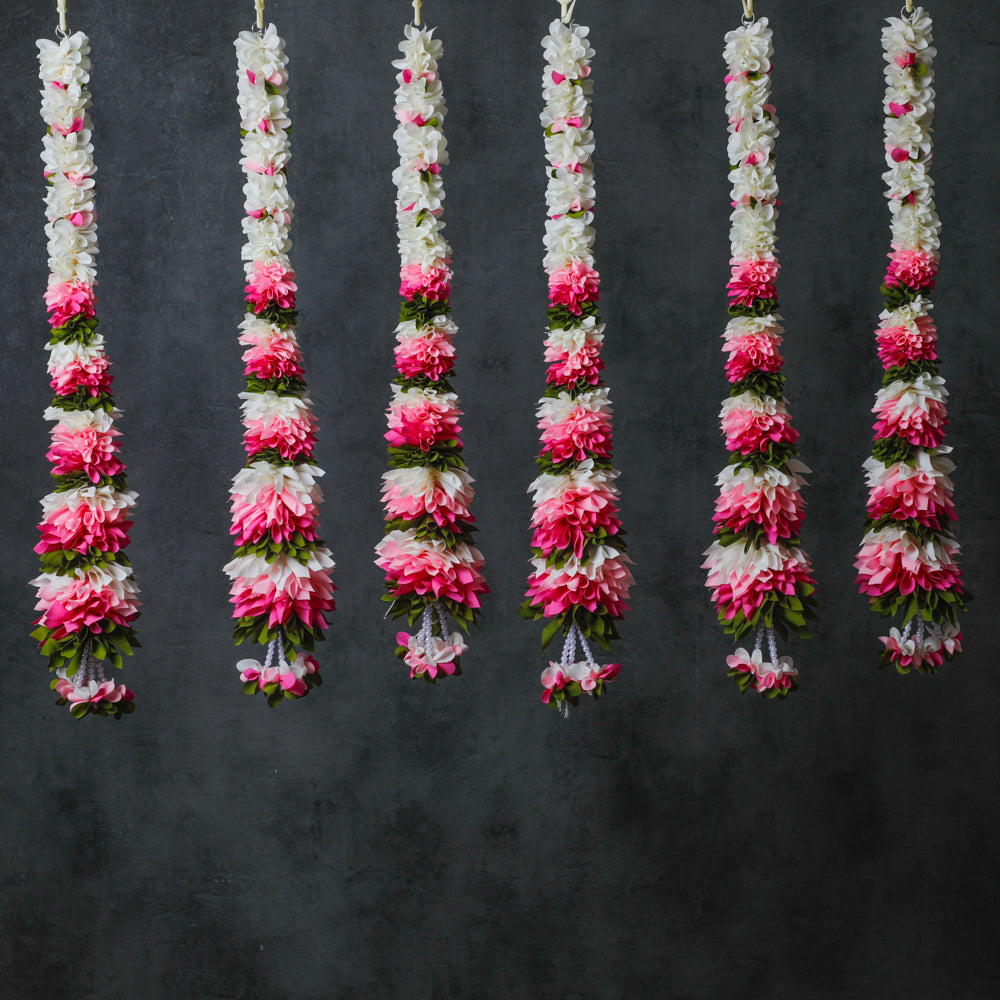 Our Fabric Garland, meticulously crafted with exquisite fabrics like polyster and pearls