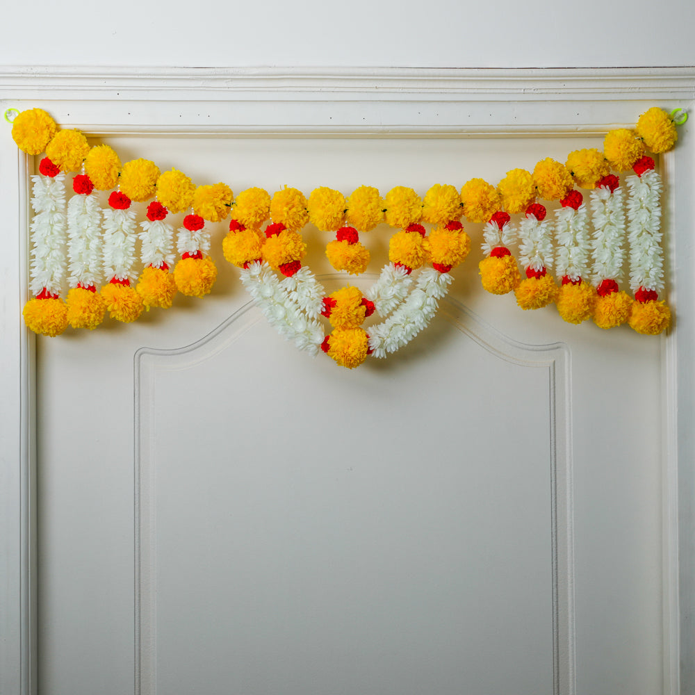 Let’s welcome our gods and guests with spectacular hand-made torans graced with beautiful traditional artificial flowers and leaves