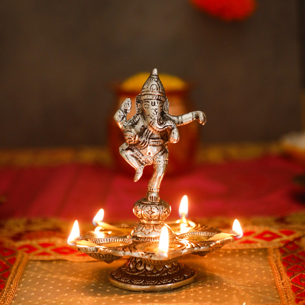 Dancing Ganesha Decorative Diya