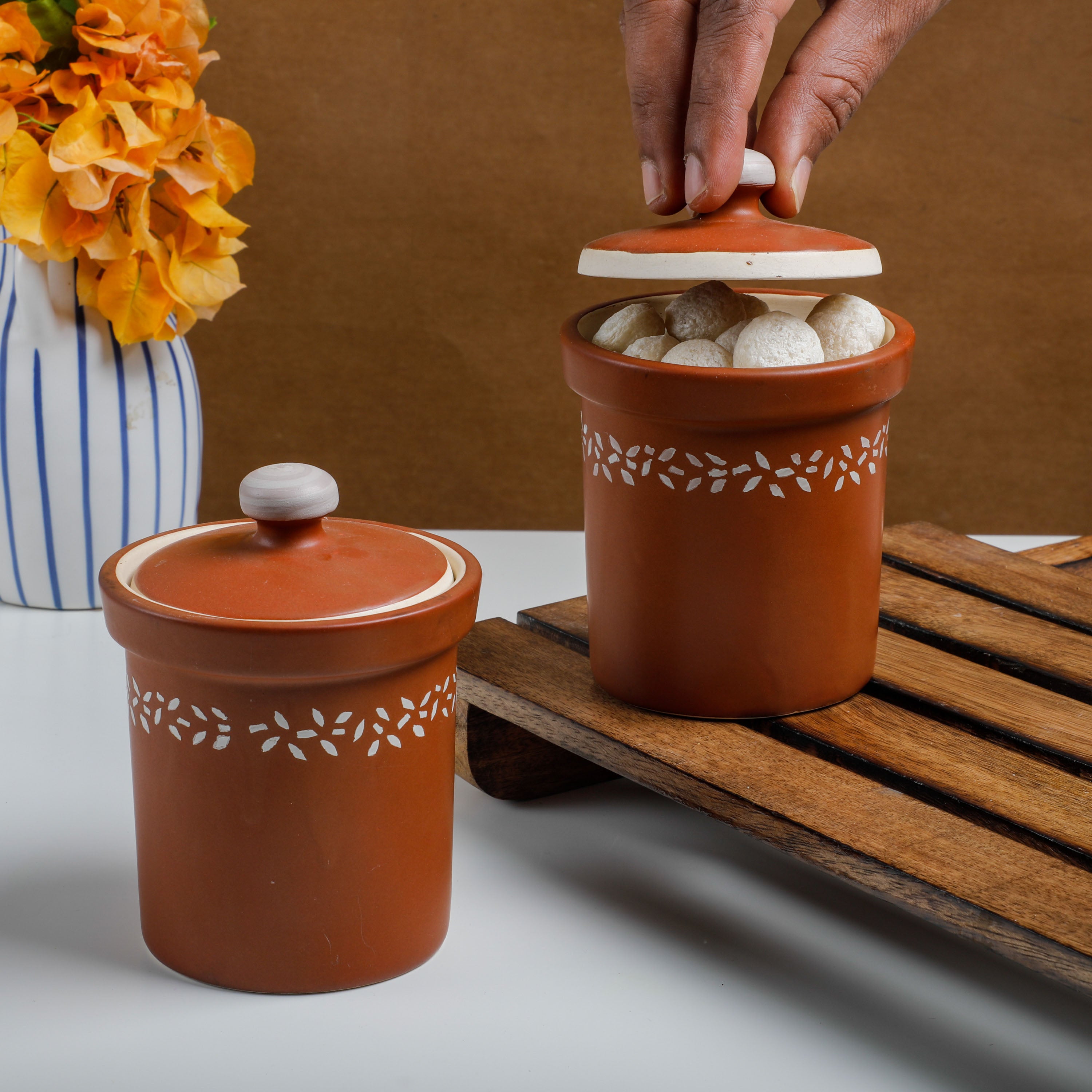Ceramic Storage Jar with Lid