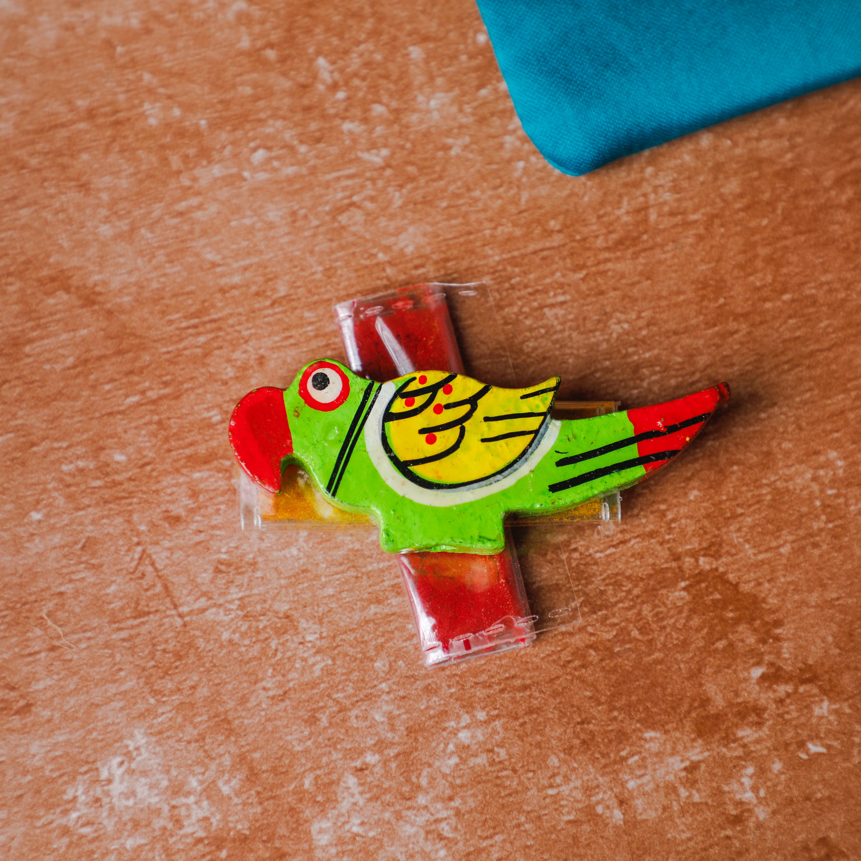 Parrot design haldi kumkum sachet