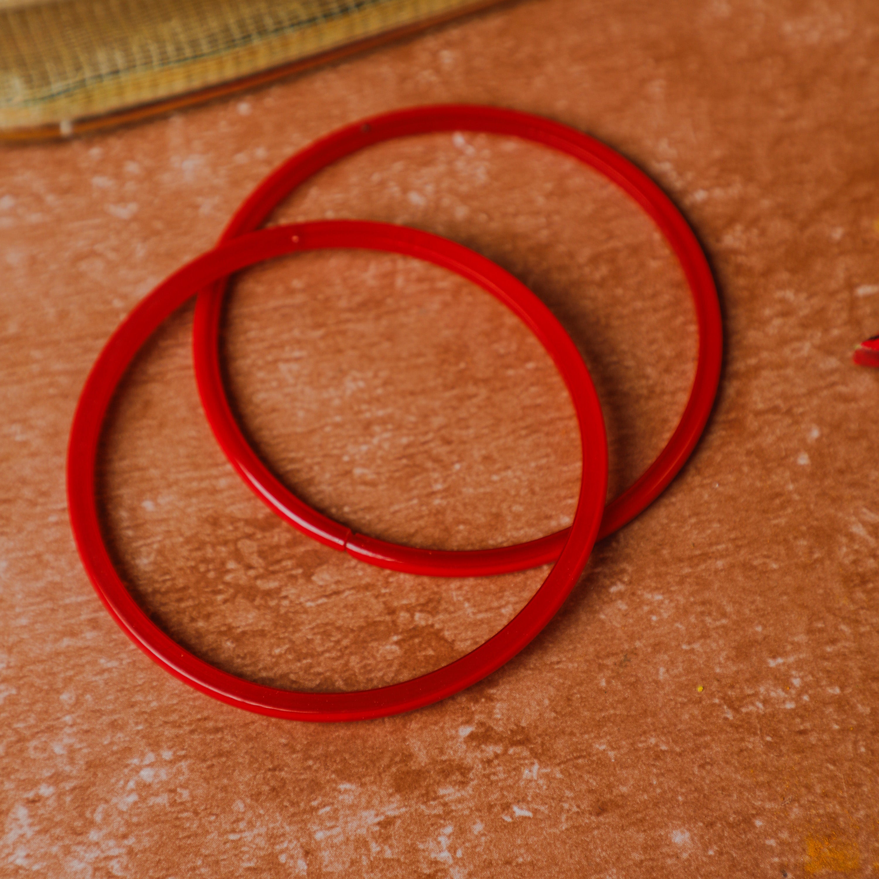 Traditional Red Glass Bangle for Women 
