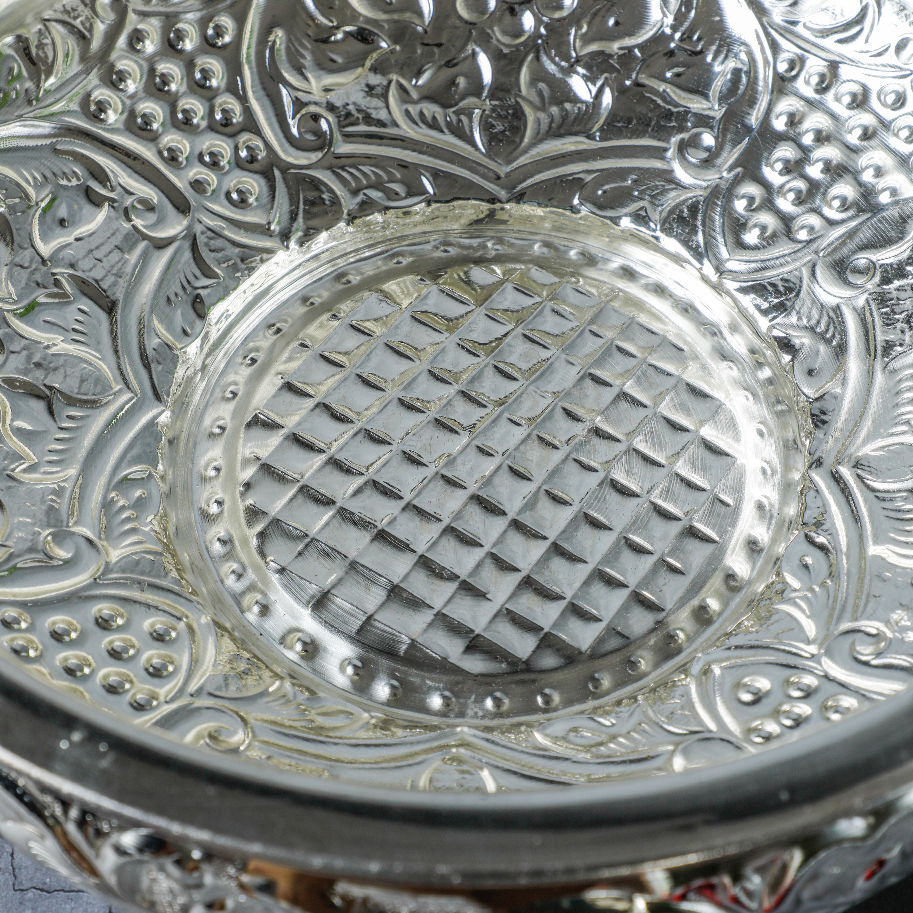 made of high quality metal and coated with silver 