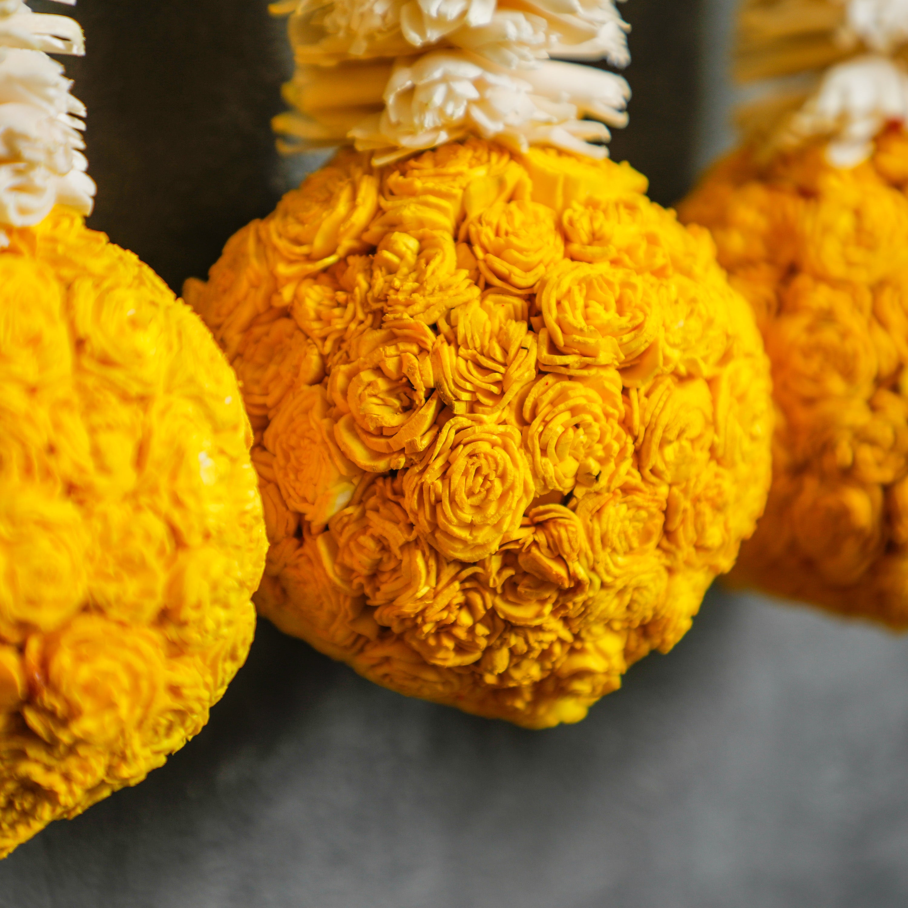 Handcrafted by skilled Indian artisans using sholapit flowers