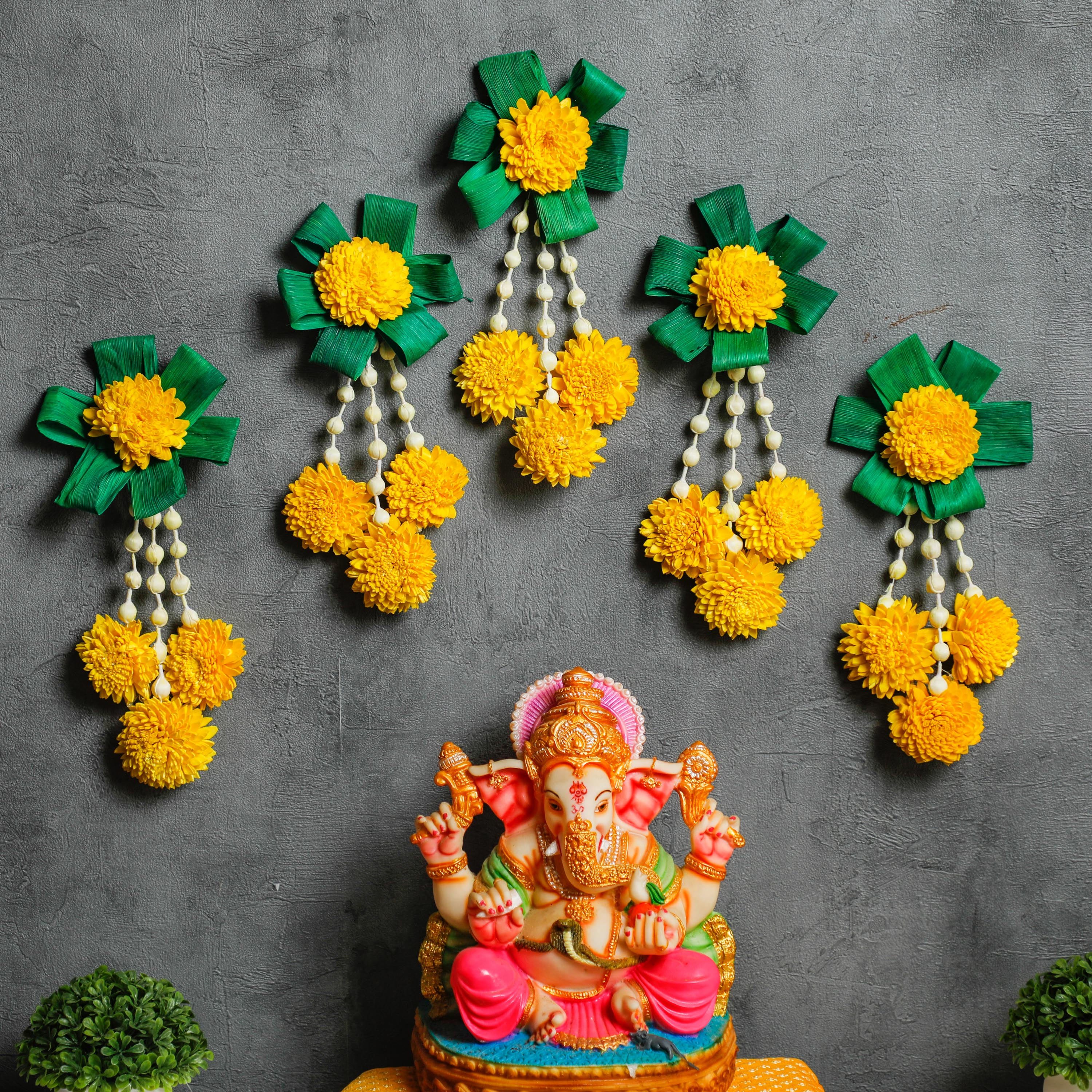  Palm & Shola Decor Flowers