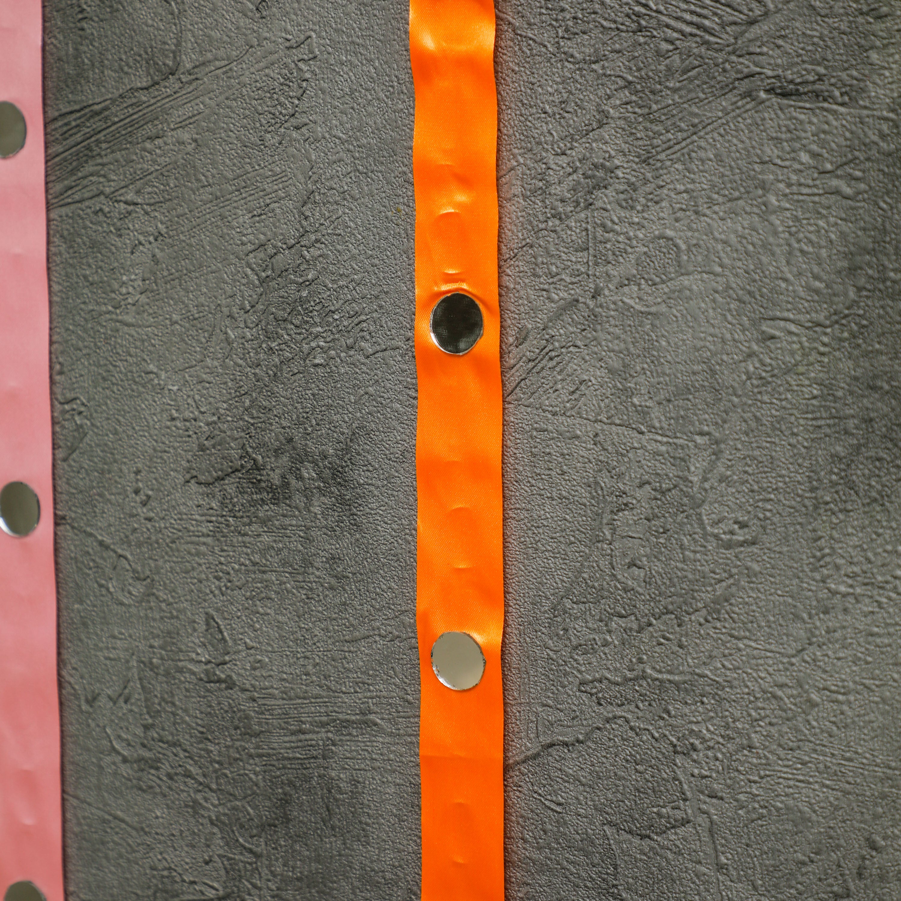 Beautifully fixed on ribbon cloth with small mirrors and adhesive