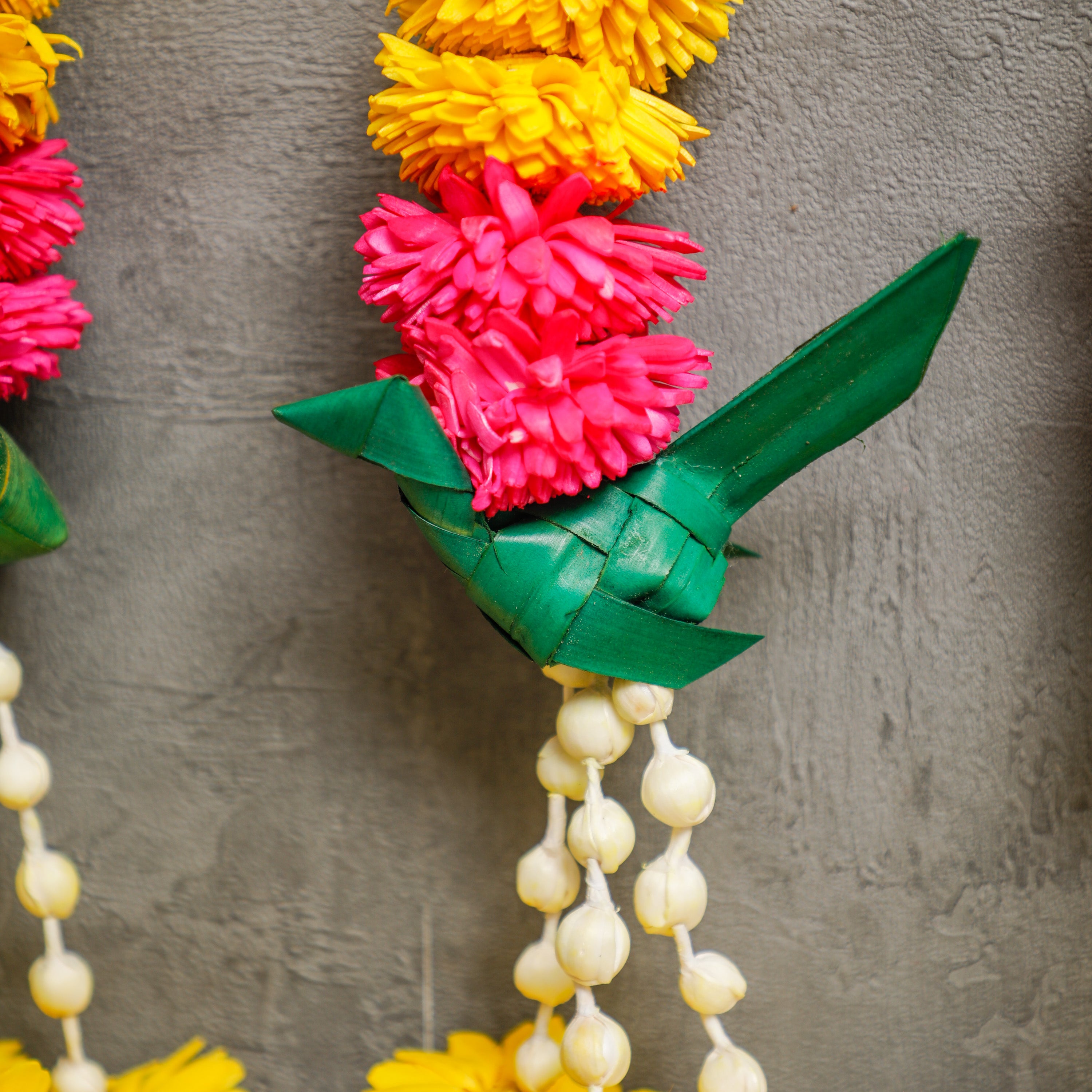 Parrots are skillfully handcrafted by Indian artisans