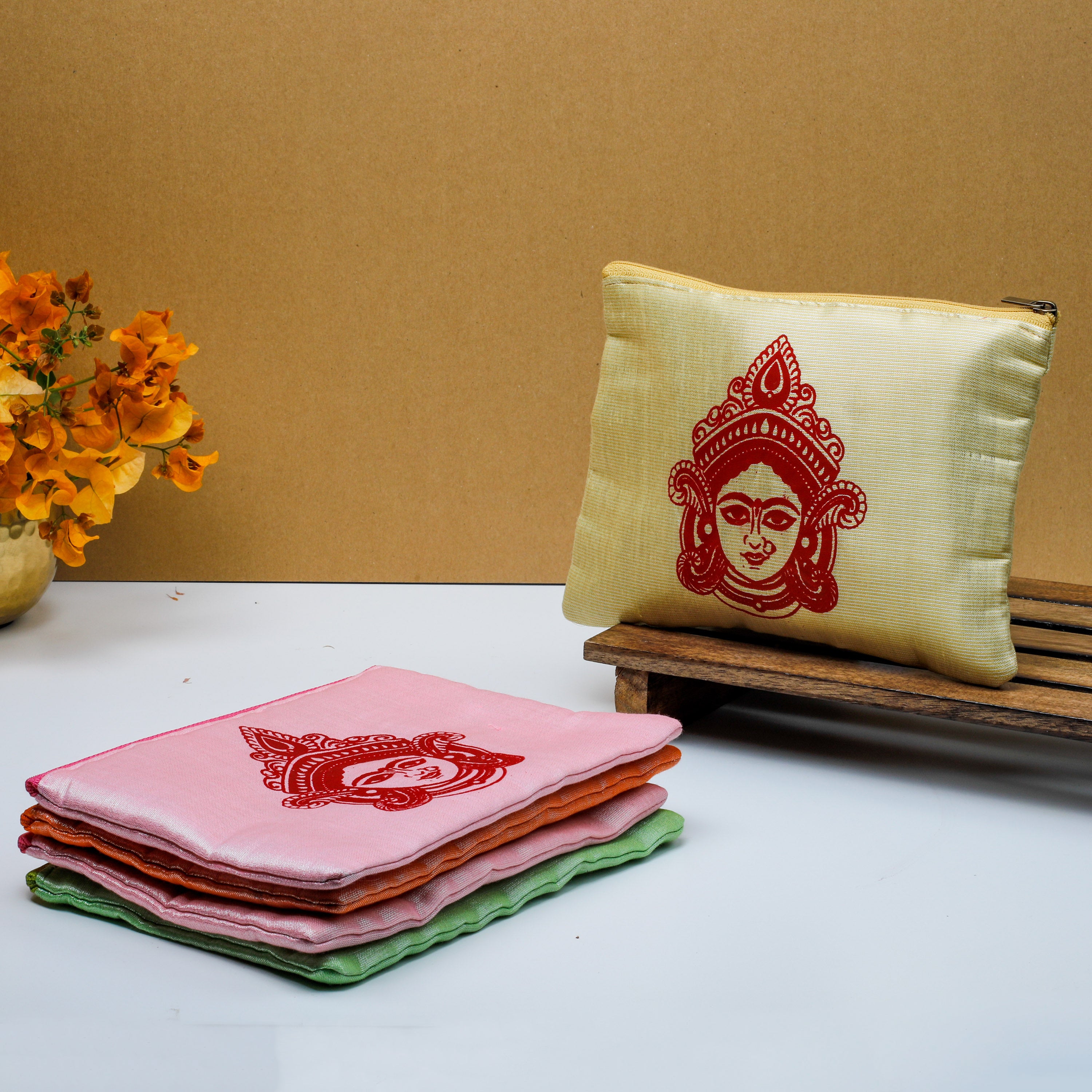 Durga Mata Zipper Pouch
