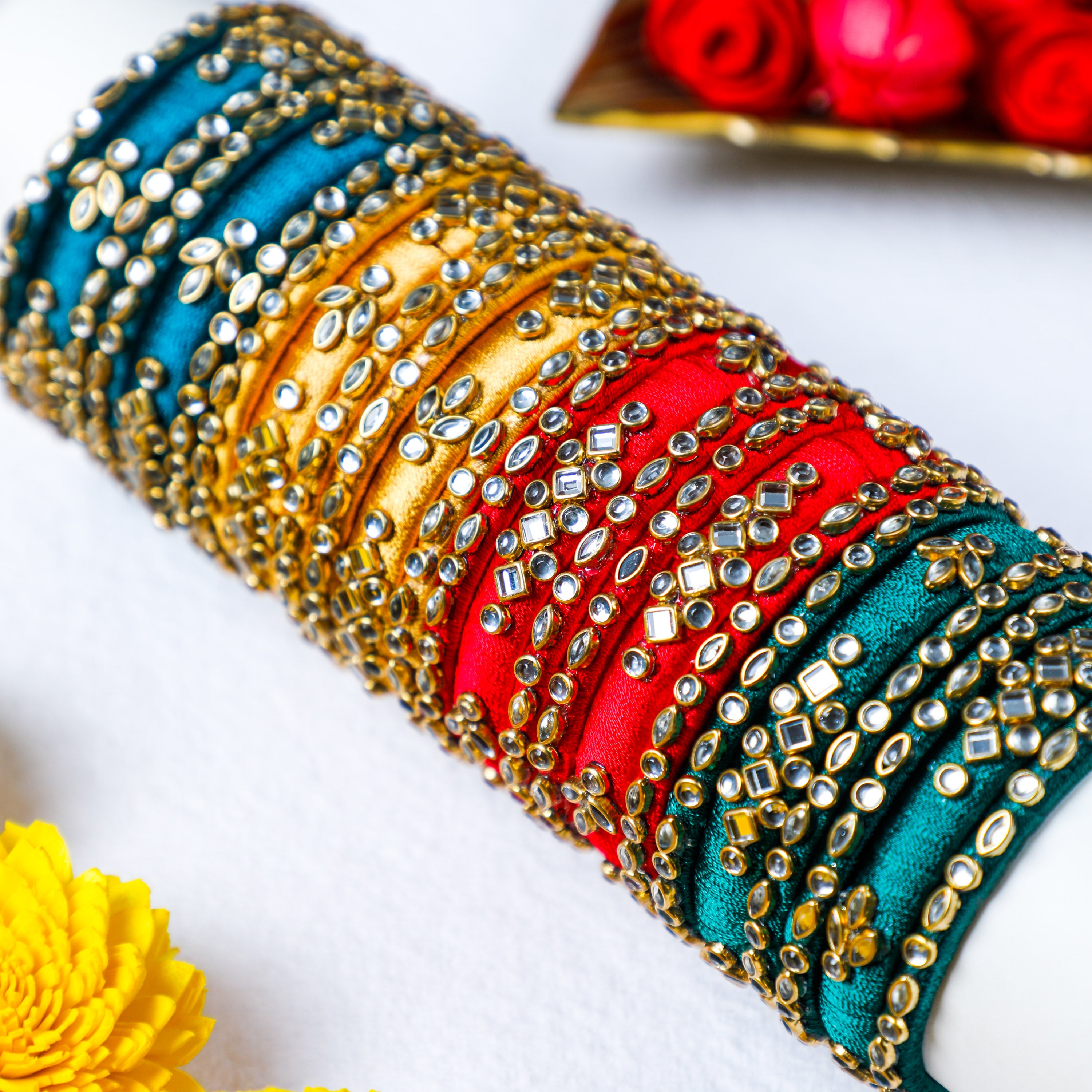 Fancy Kundan Stone Bangles