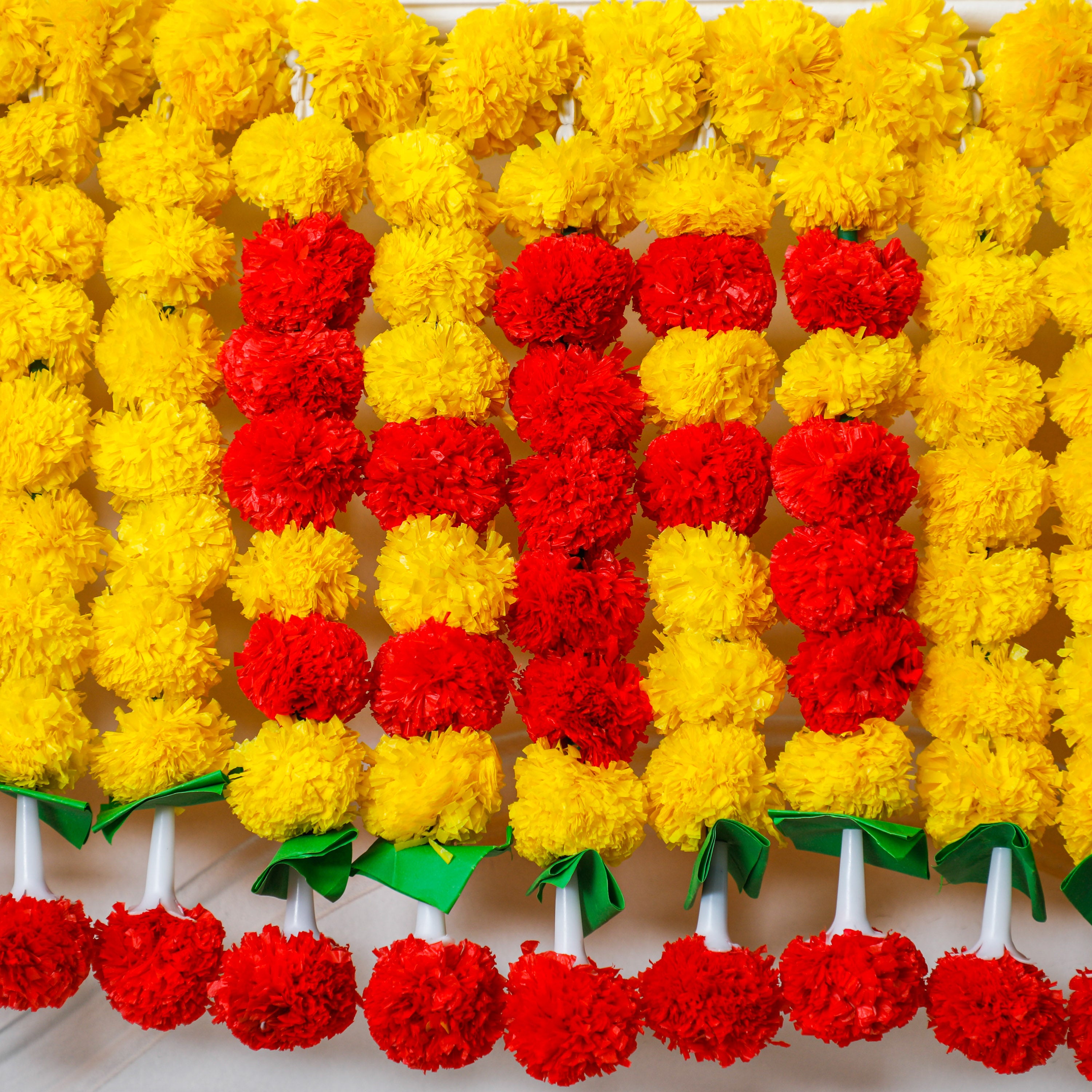 Swastik symbol is often incorporated into door hangings like Toran, representing auspiciousness and prosperity