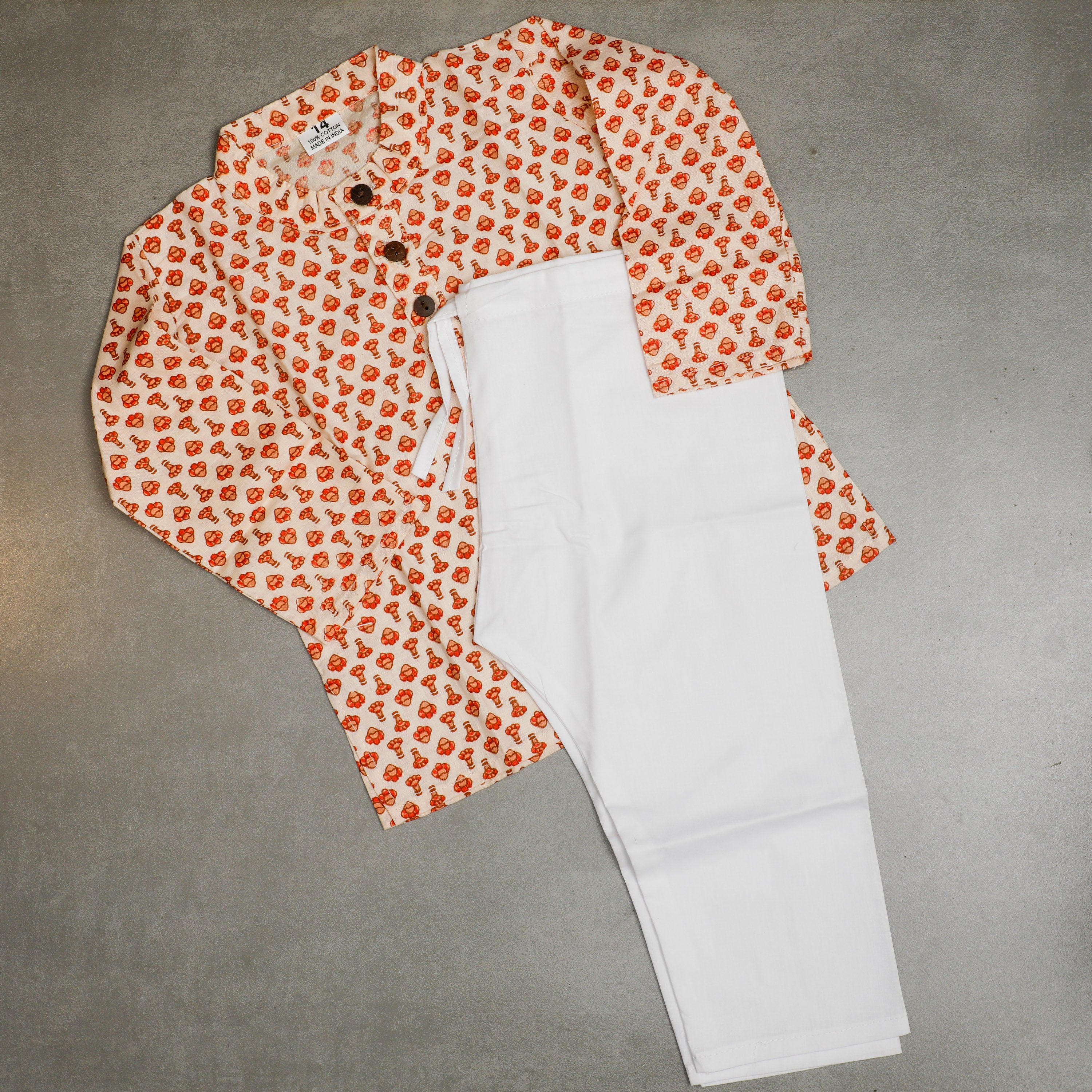 a stylish and traditional kurta pajamas for kids