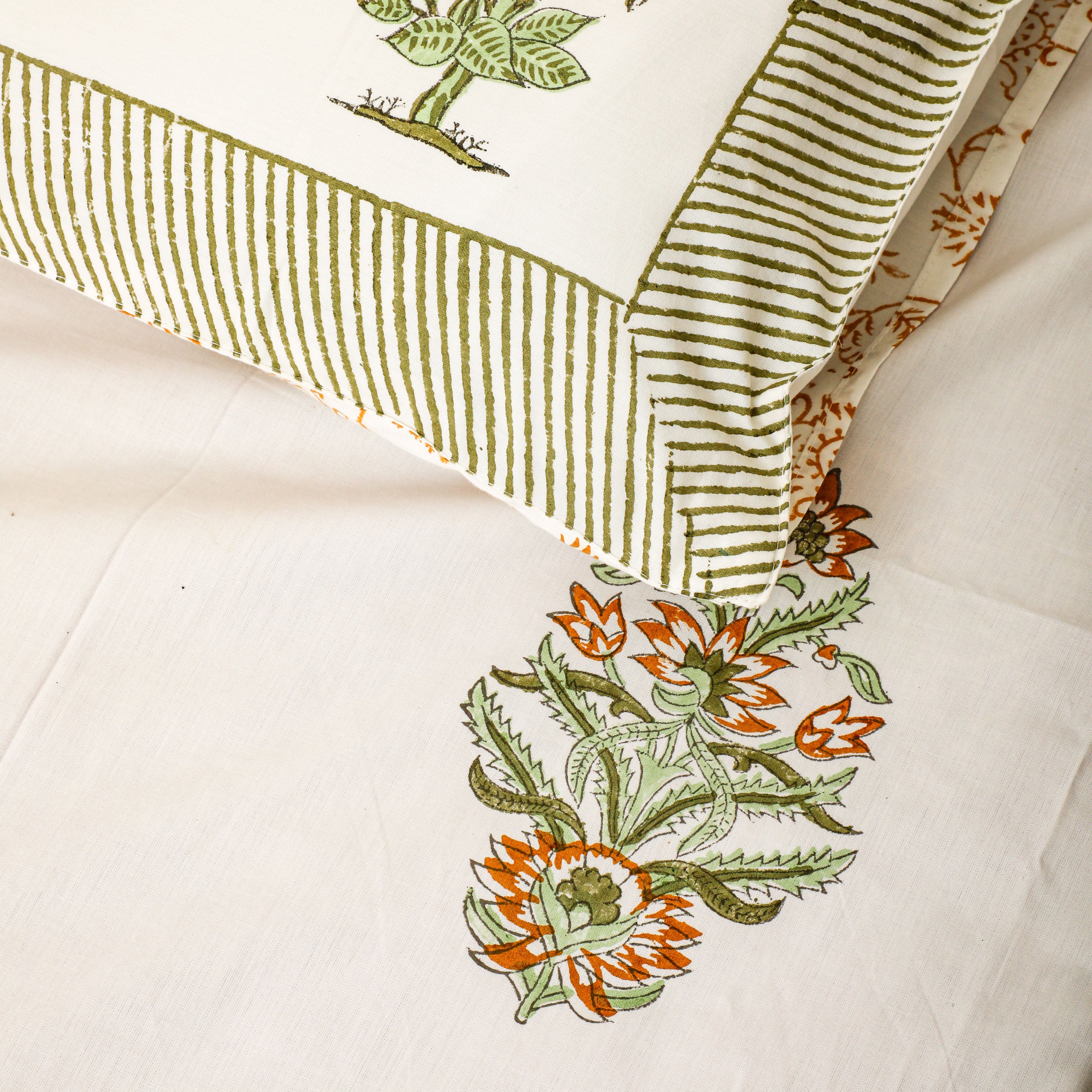 The block printing is done manually with attention to detail