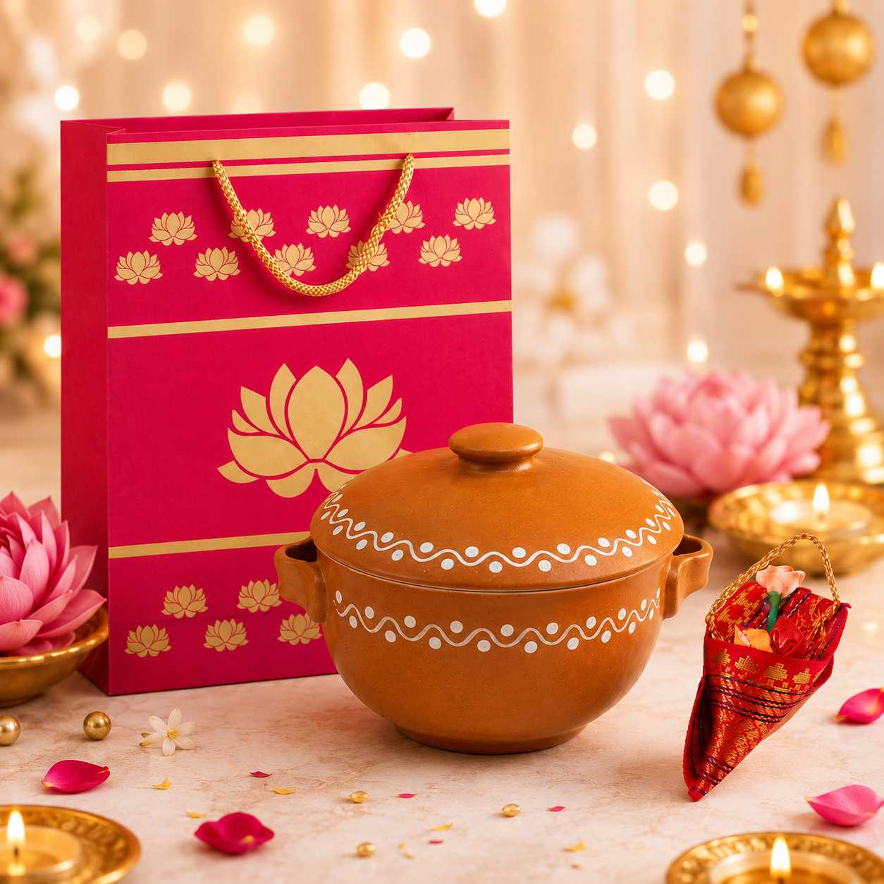 Pink Lotus Gift Combo