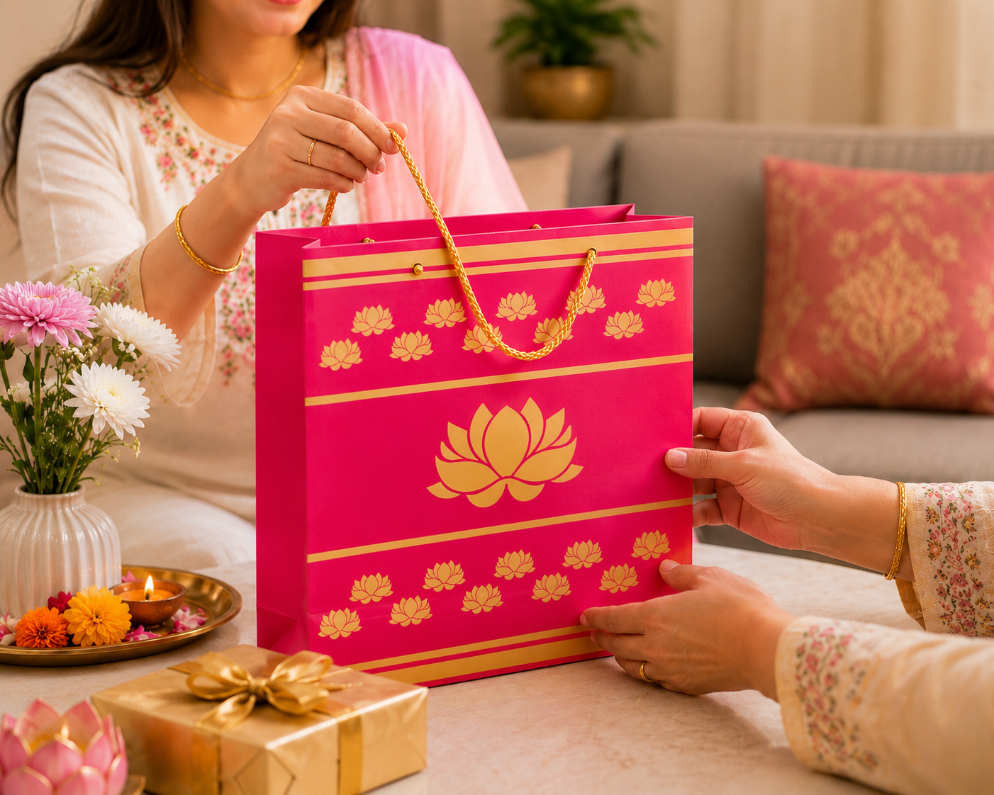 Pink Lotus Gift Combo