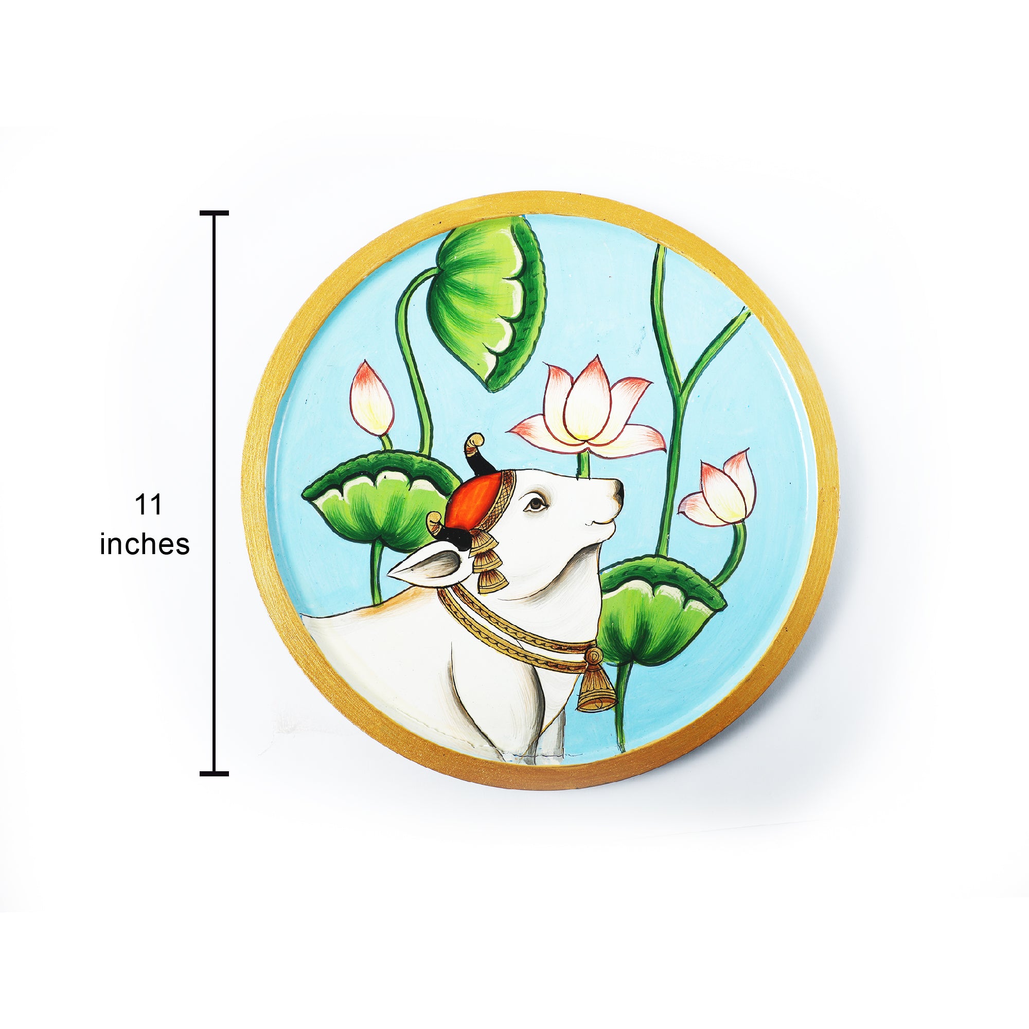 Cow Pichwai Wall Plate
