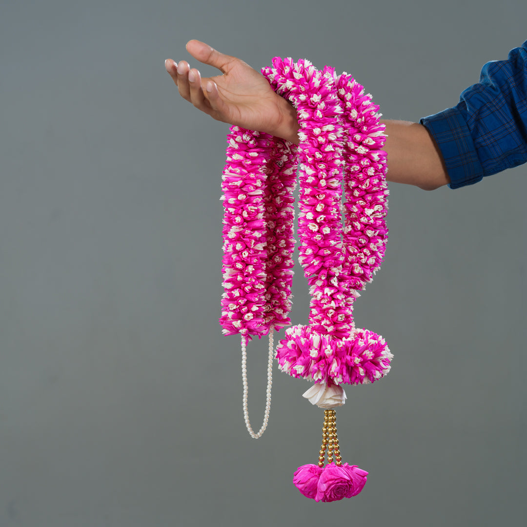 Pink Sola Varmala
