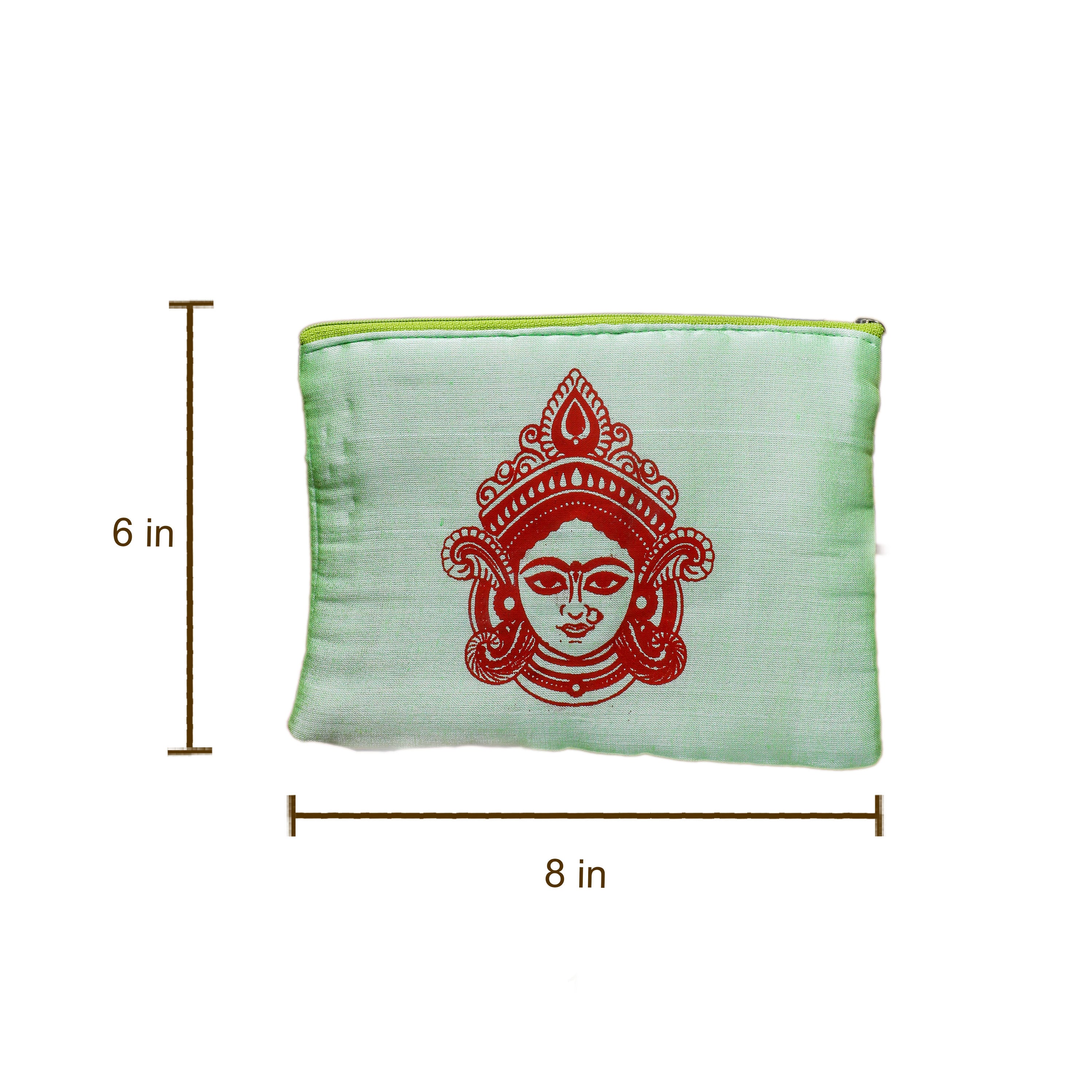 Durga Mata Zipper Pouch