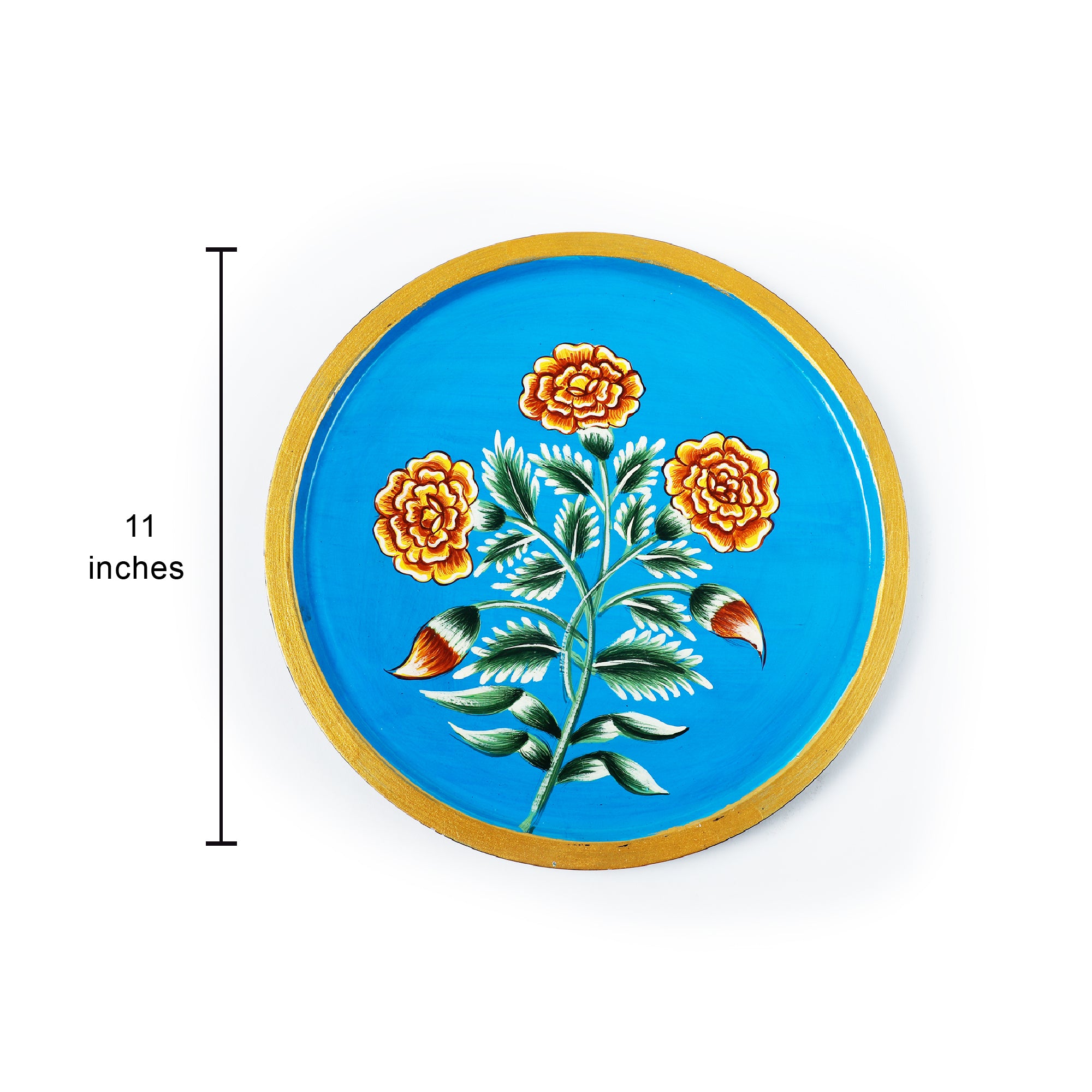Floral Print Pichwai Plate