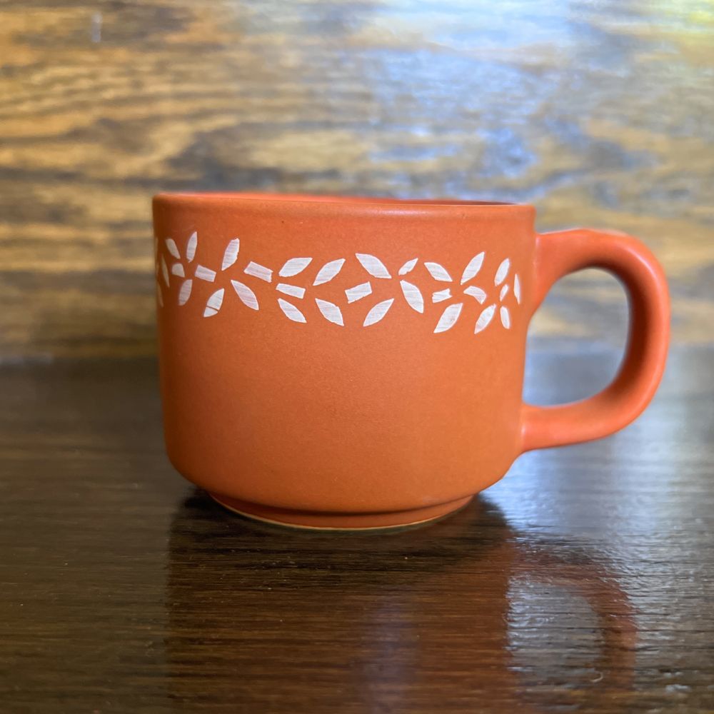 Handmade Floral Ceramic Tea Cups