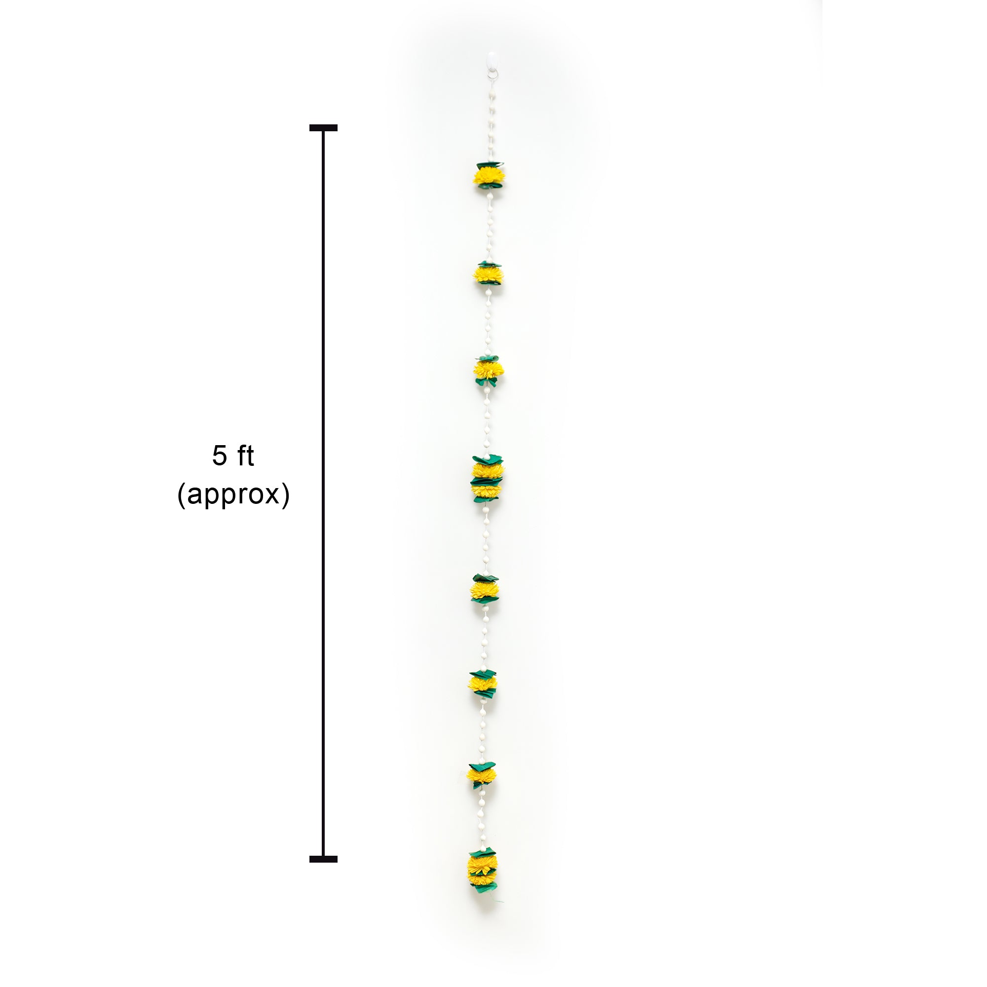 Shola Marigold Garlands - 5Ft